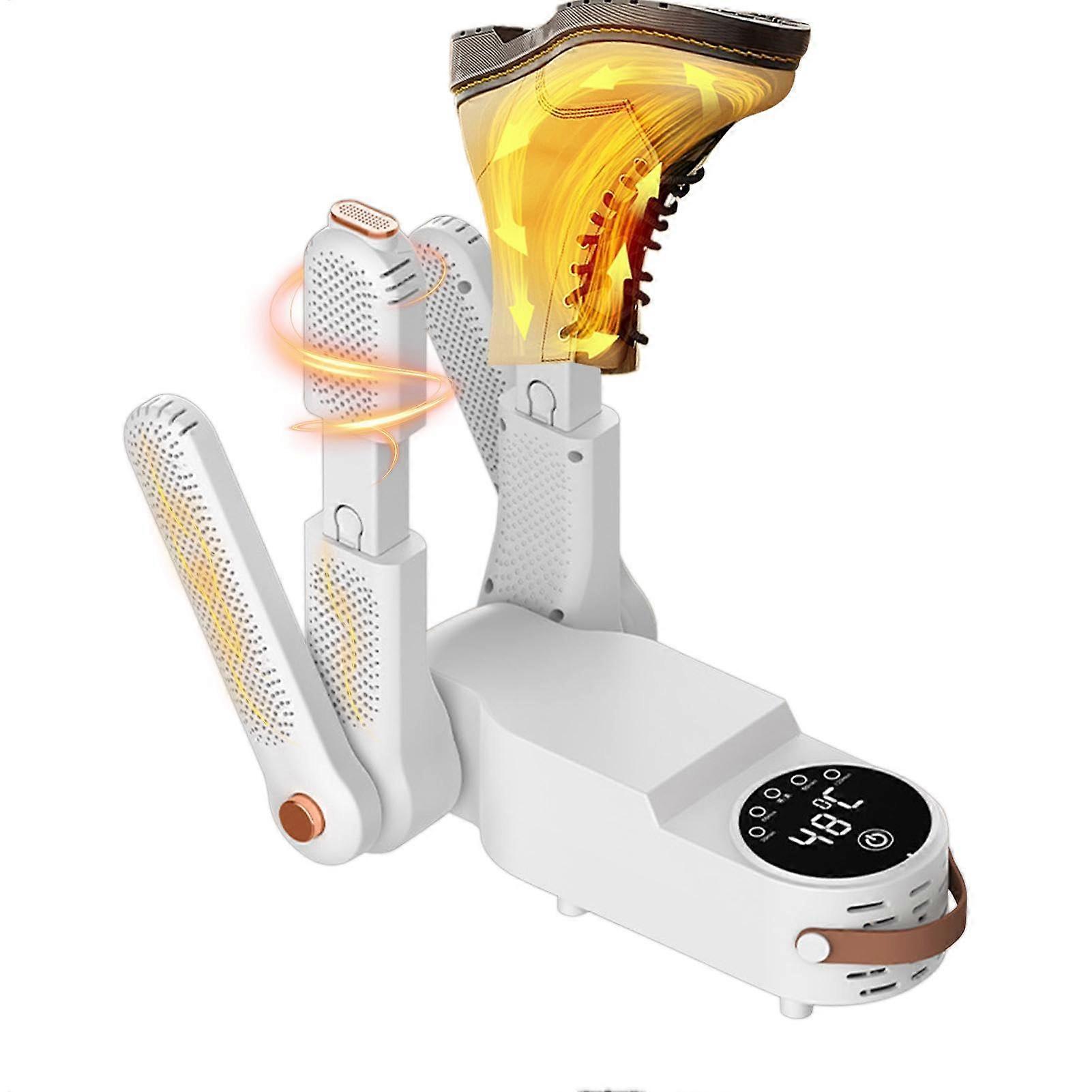 Boot Dryer Electric, Silent Shoe Dryer, Foldable Adjustable Frame, Deodoriser for Boots, Fits Most Boots and Shoes