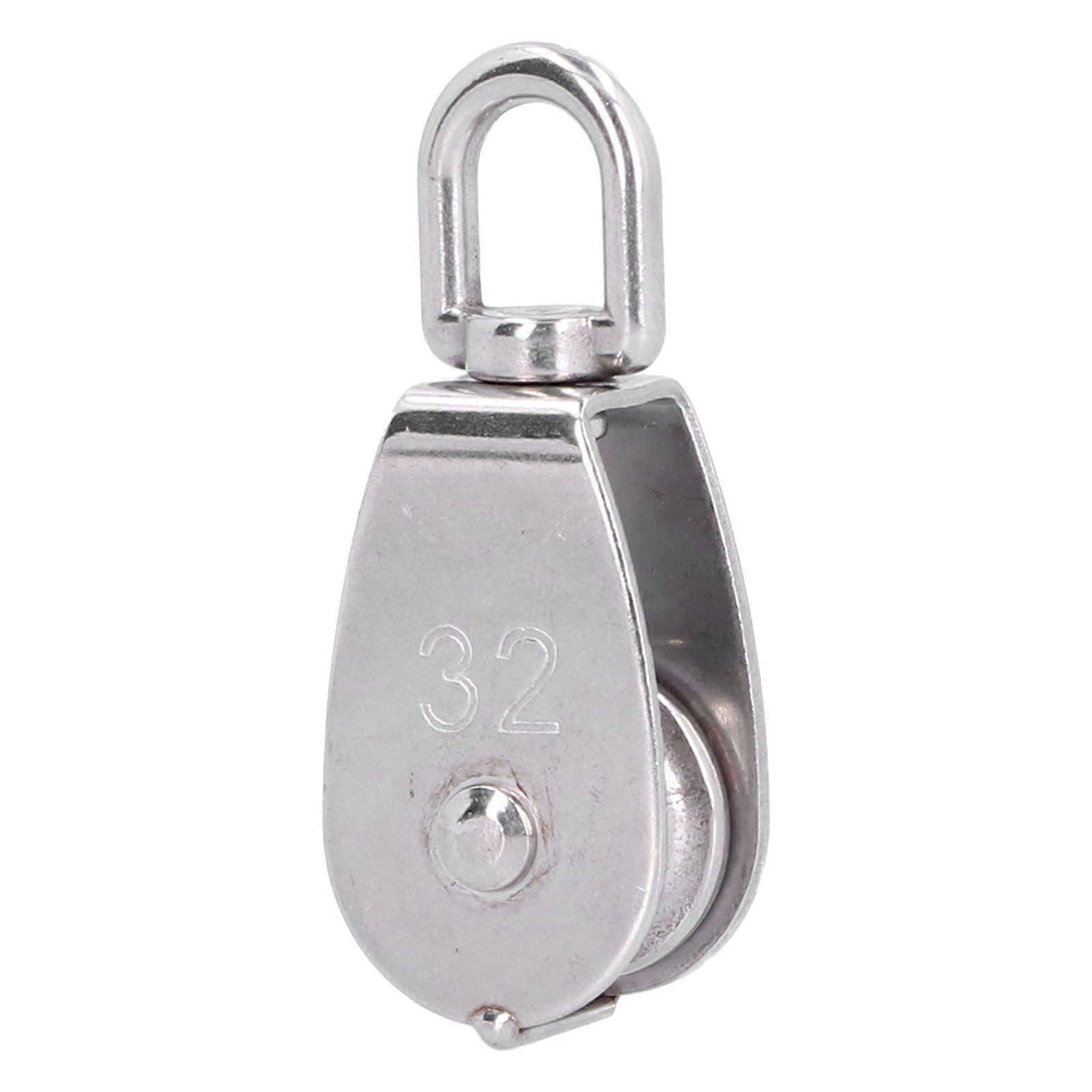 pulley block for boat lifting rope 250kg load capacity single wheel