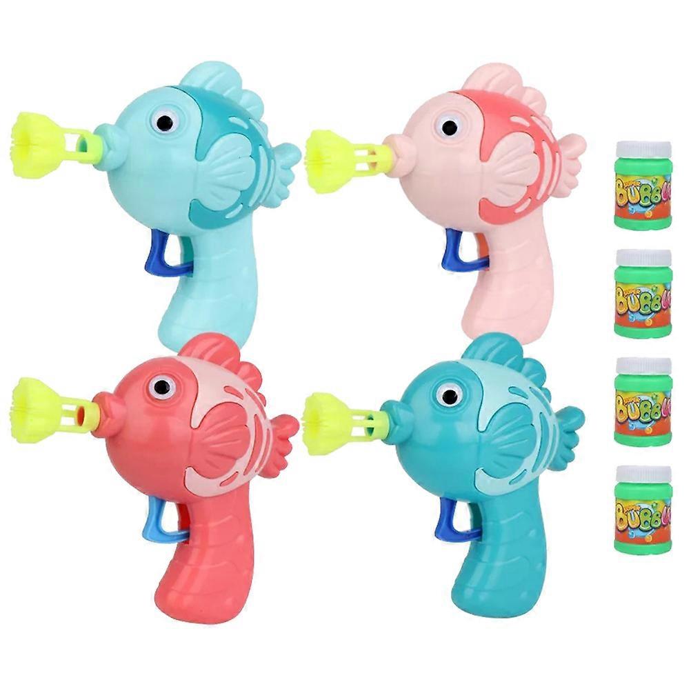 Kids Bubble Maker Fish Shape Bath Toy For Indoor Fun 1 Set And Reliable Plastic Material Design