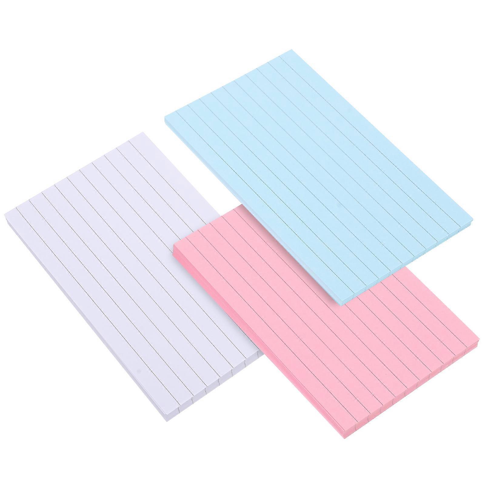 Assorted Color Memo Pads SelfAdhesive Note Stickers for Students and Office Use 3.5 x 4.5 Inches