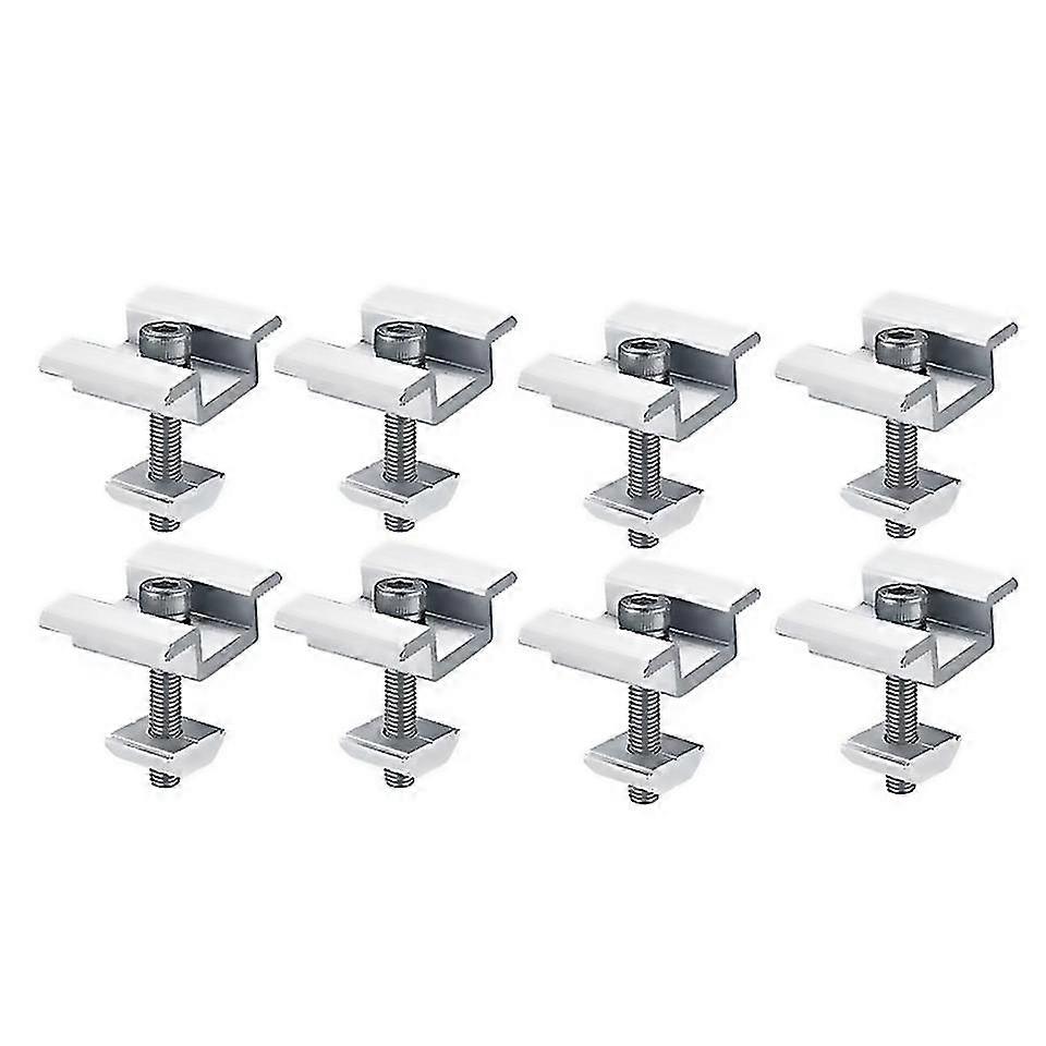 For 8pcs Solar Panel Mounting Brackets Clamps For Pv Solar Panel 30mm