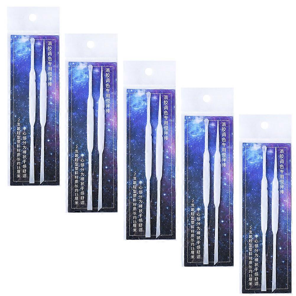 Plastic Measuring Stick for DIY Resin Crafts 10pcs Assorted Color