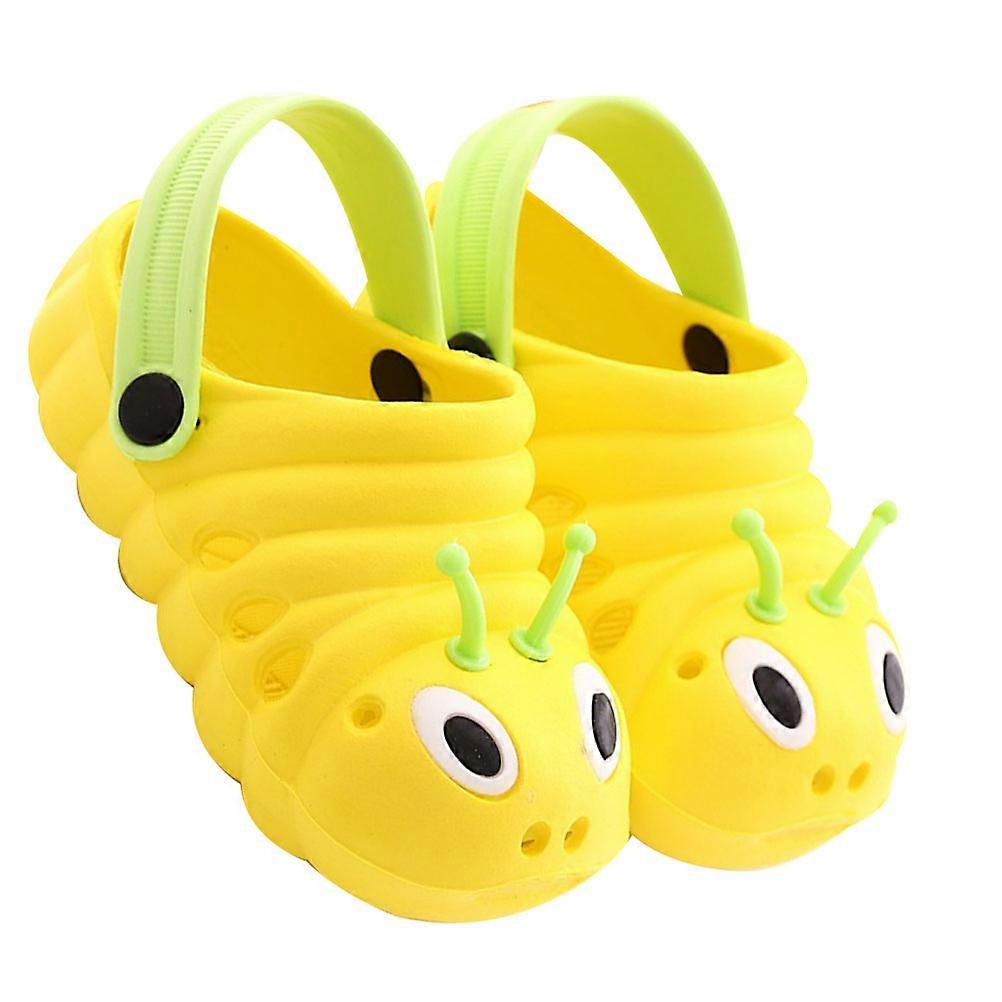 Caterpillar Beach Non-Slip Shoes For Boys And Girls In Yellow Size 20 Length 12Cm For Daily Use And Summer Activities 1 Pair