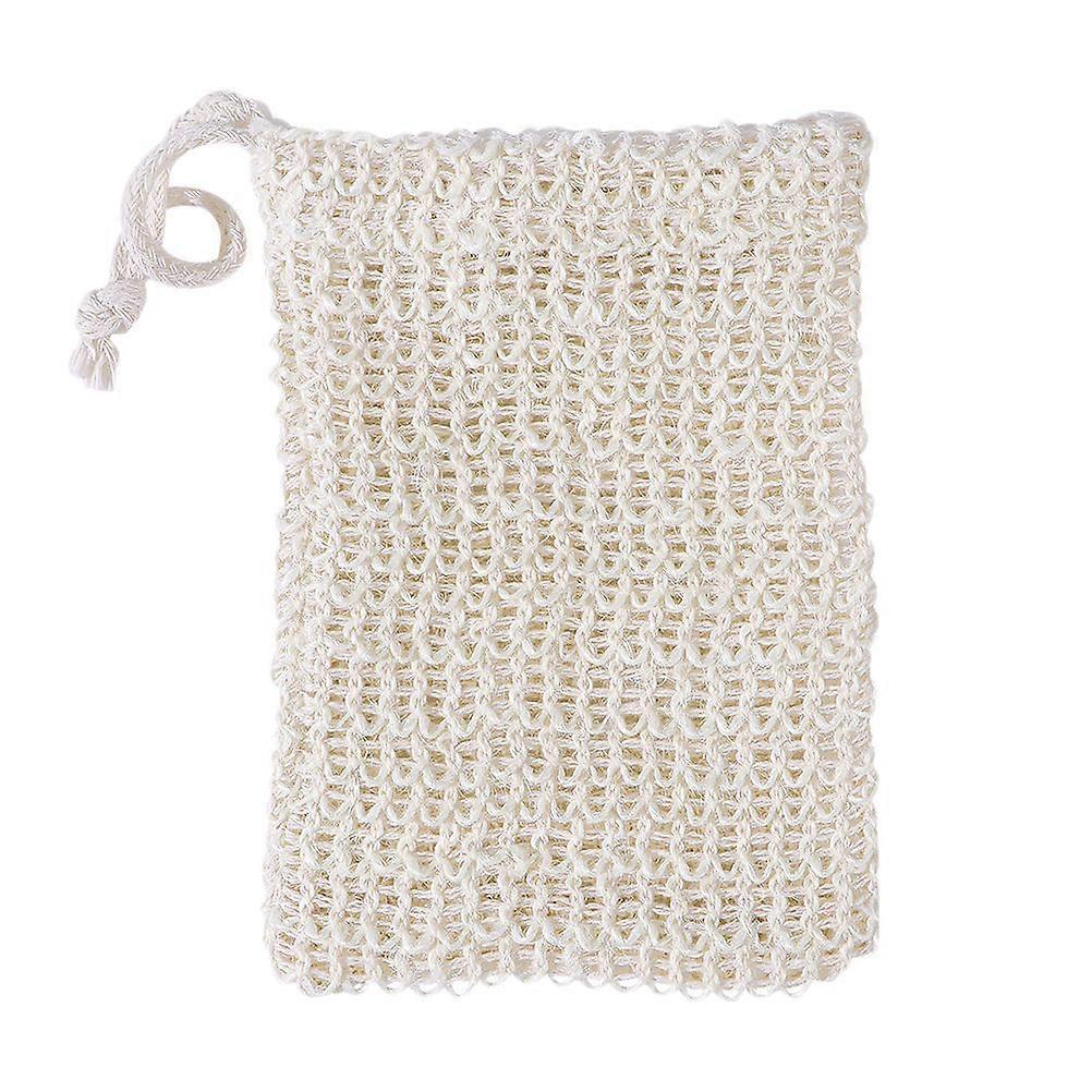 Natural Sack 2 Pcs Women Soap Pouch Sachet Exfoliating Pouch For Bathing 13x10x0.5 Cm With Bubble Maker