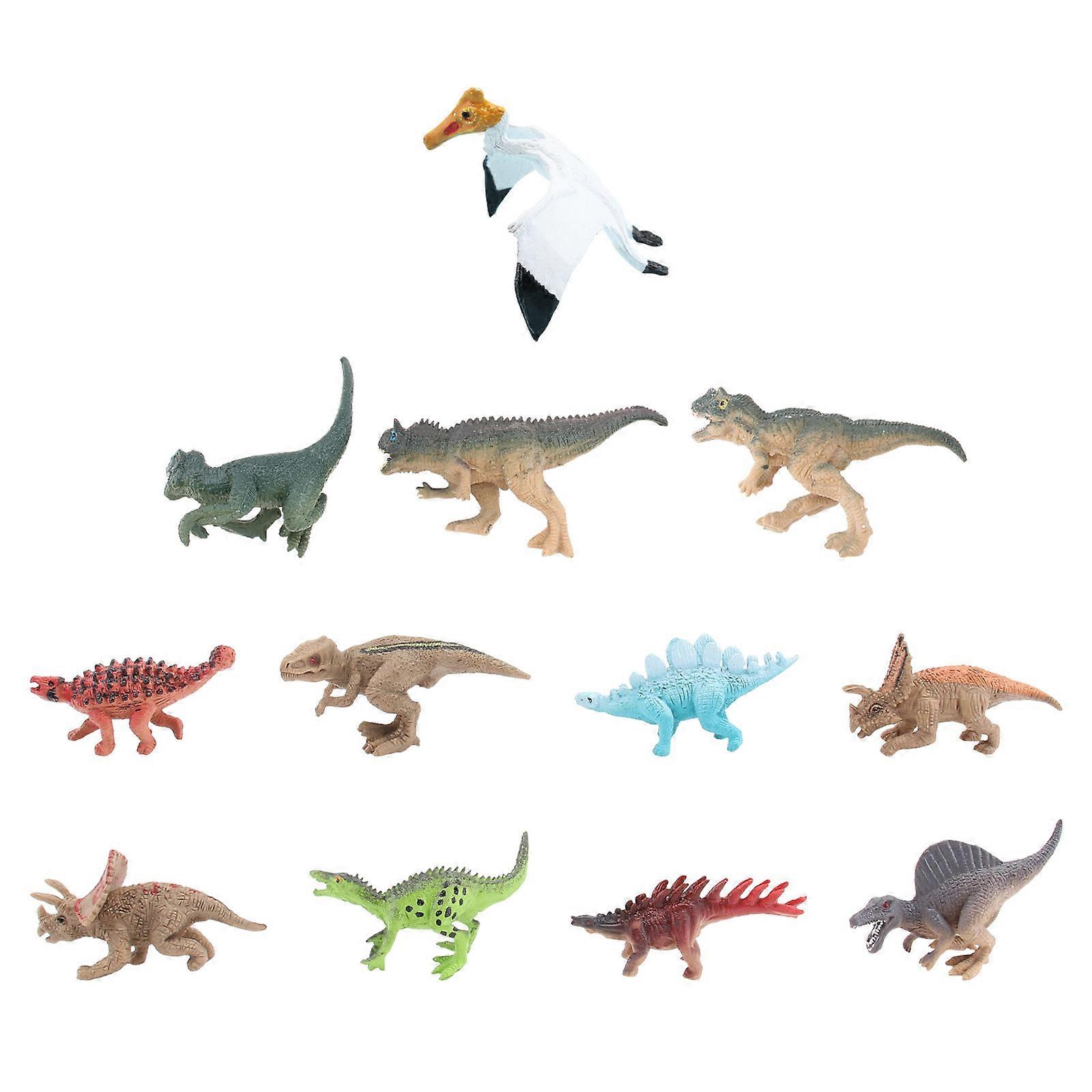 12pcs Realistic Dinosaur Figurines Set for Educational Play and Decorative Use