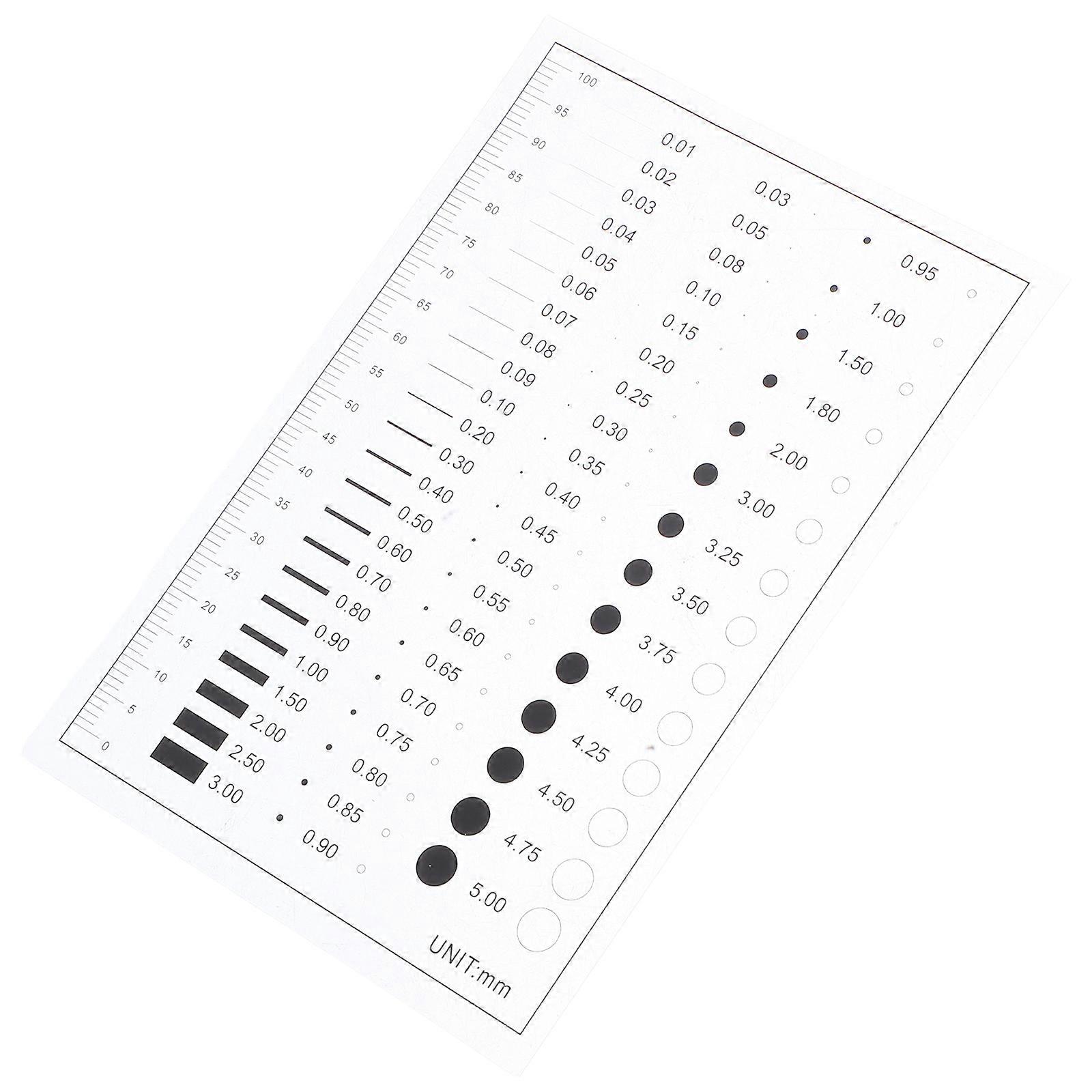 Portable High Precision Flaw Detection Gauge with Transparent Defect Ruler and Estimation Chart for Line Measurement – Versatile Tool for