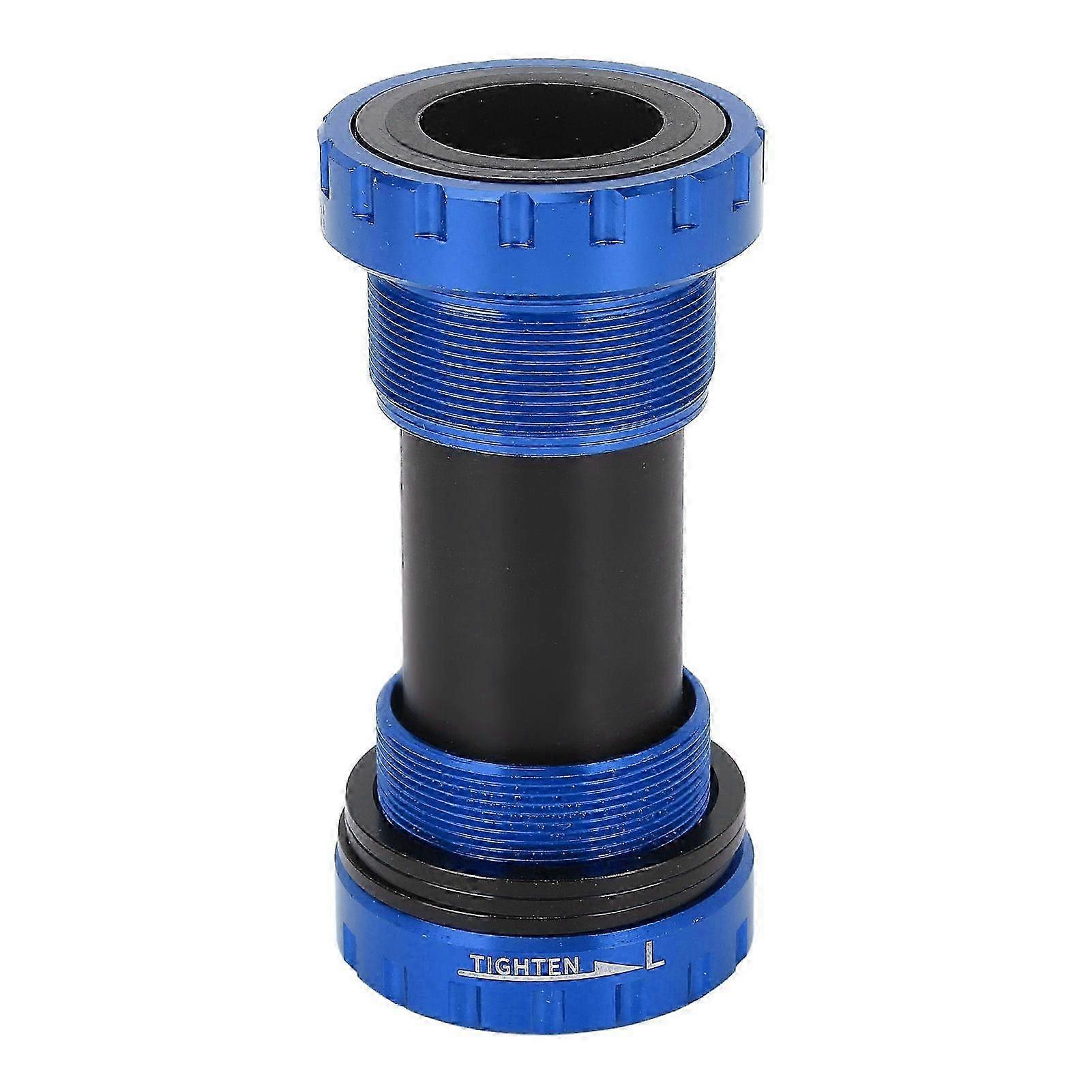 Bottom Bracket 110mm Screw in Threaded Aluminum Alloy Bottom Bracket Replacement Blue)