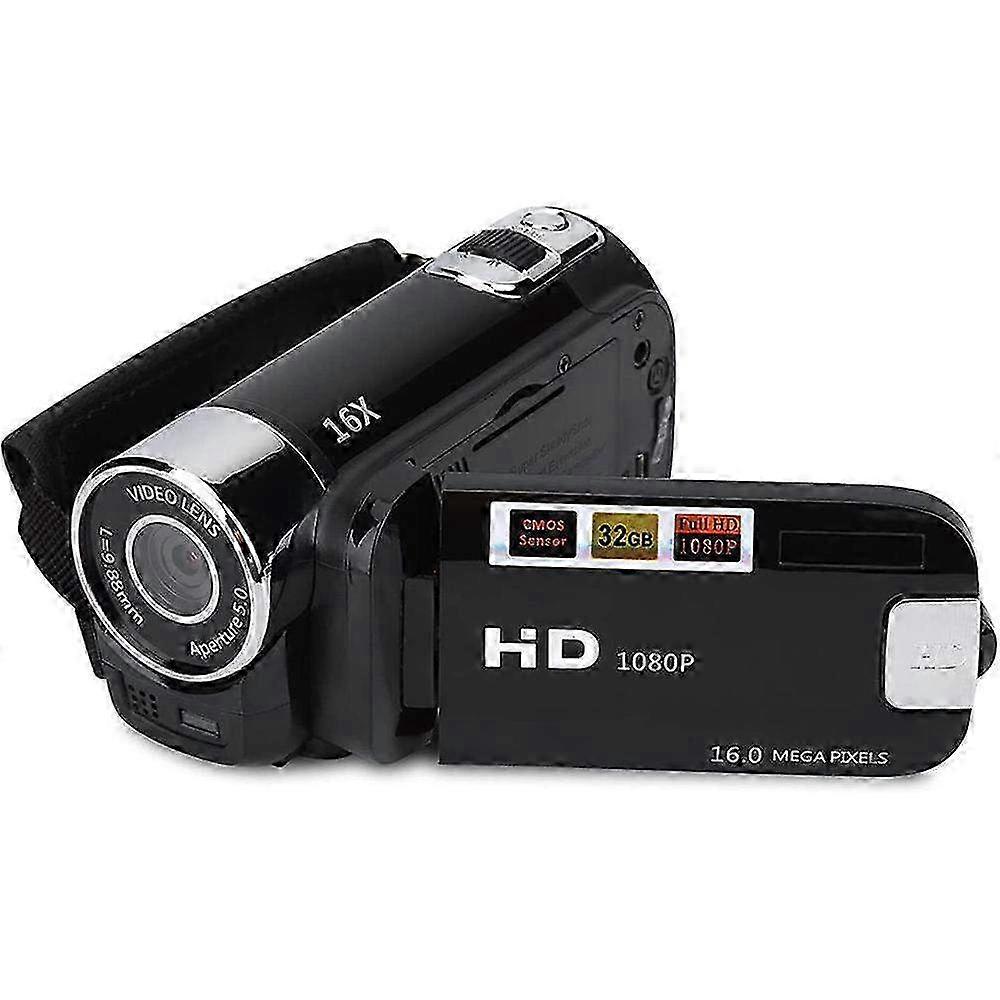 16x Zoom Digital Camcorder with CMOS Sensor - High-Quality Video Camera for Home & Outdoor Use