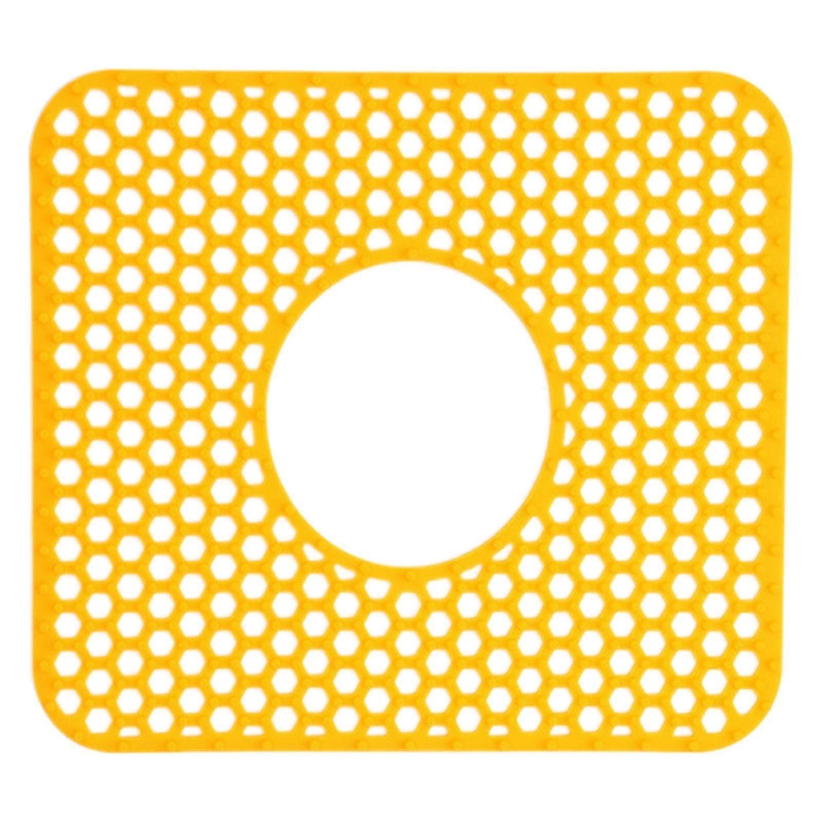 Rectangular Silicone Kitchen Sink Mat Non-Slip Heat Proof Countertop Drying Mat for Daily Use
