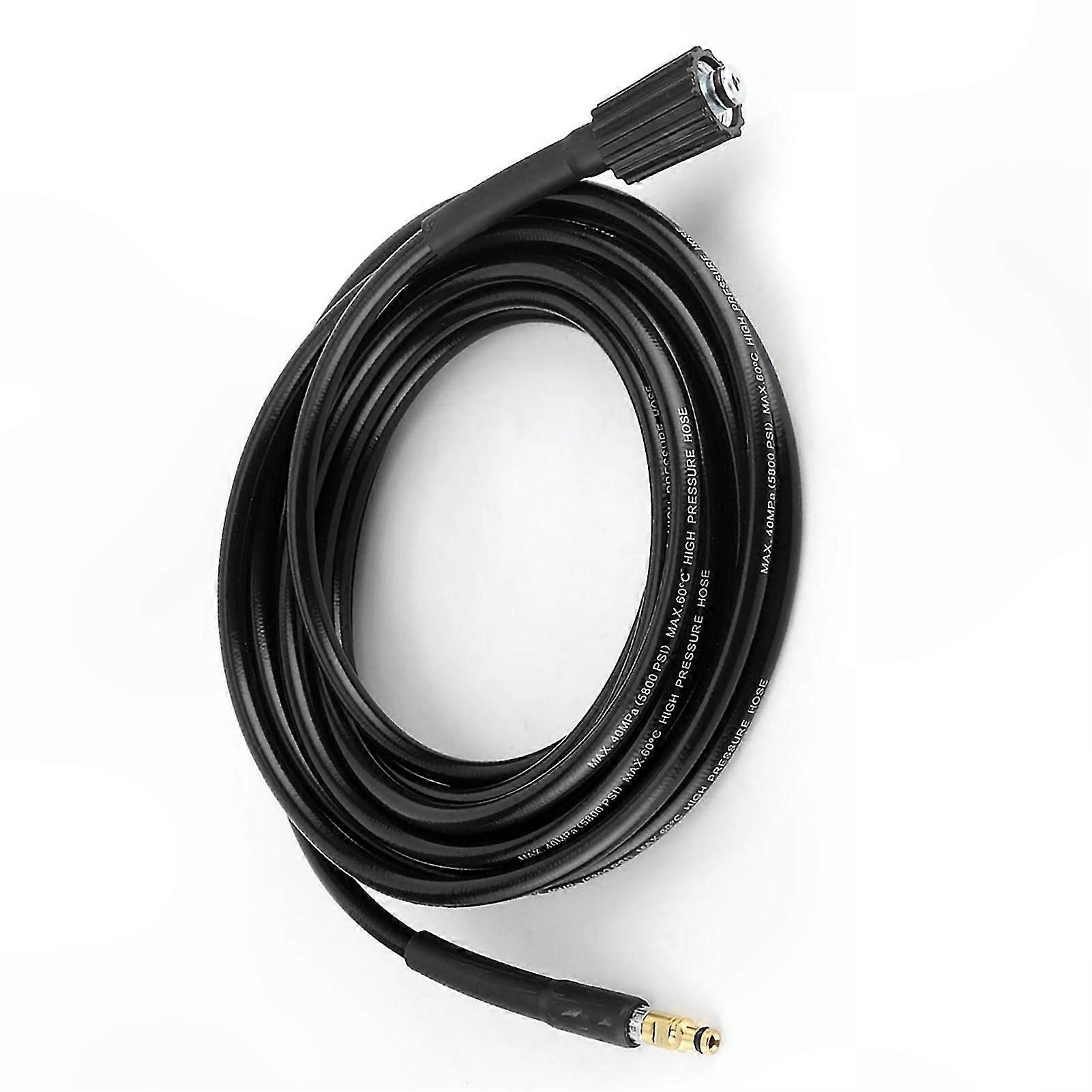 High-Pressure Washer Hose, 40MPa/5800PSI Durable Rubber Pipe for Efficient Water Cleaning, Compatible with Multiple Pressure Washers, 8M/26.2ft