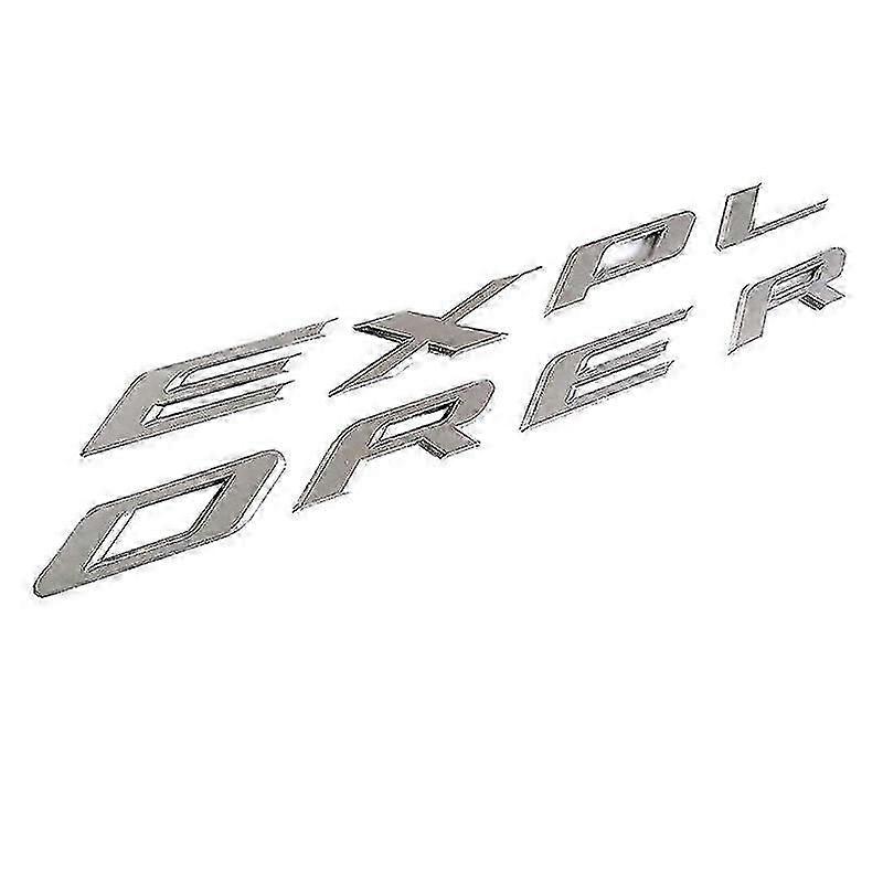 Explorer Car Emblem Front Hood Emblem 3d Letters Explorer Sticker Fit For 2011-2019 Explorer (gloss