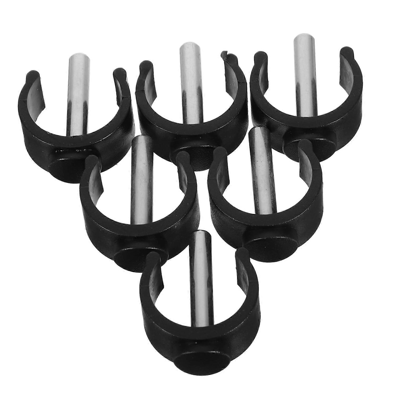 C Shape Buckle Locking Clamp Clips – 6 Pack Robust Stabilizing Accessories for Walkers and Crutches, Easy Use Design
