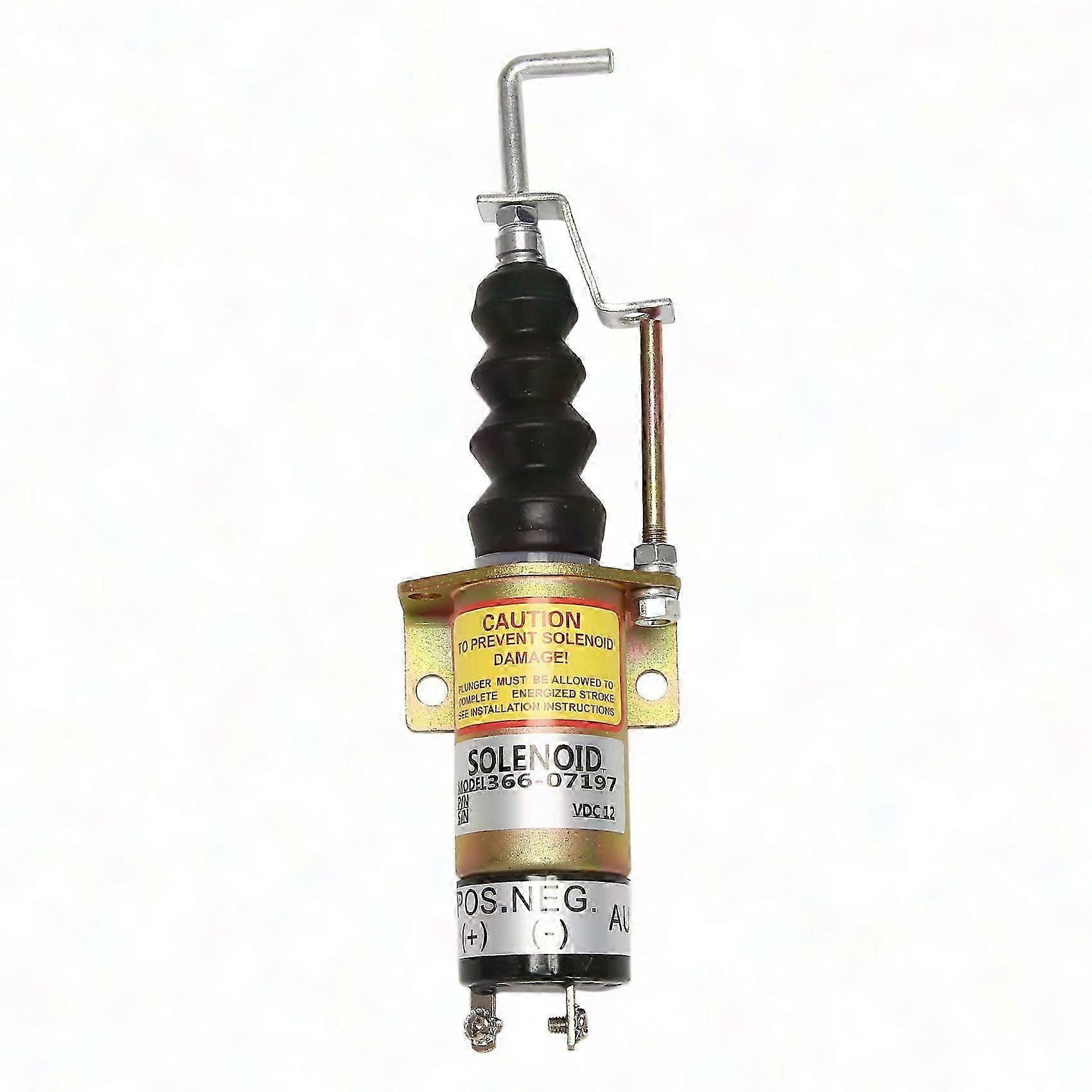 12V Stop Solenoid Valve 1502-12C7U2B2S1 SA-3405T 366-07197 2-Pin Cut Off Solenoid for Electric