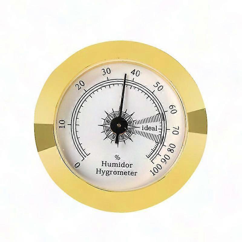 Mini Round Digital Hygrometer for Cigars & Instruments, 50x50x11mm