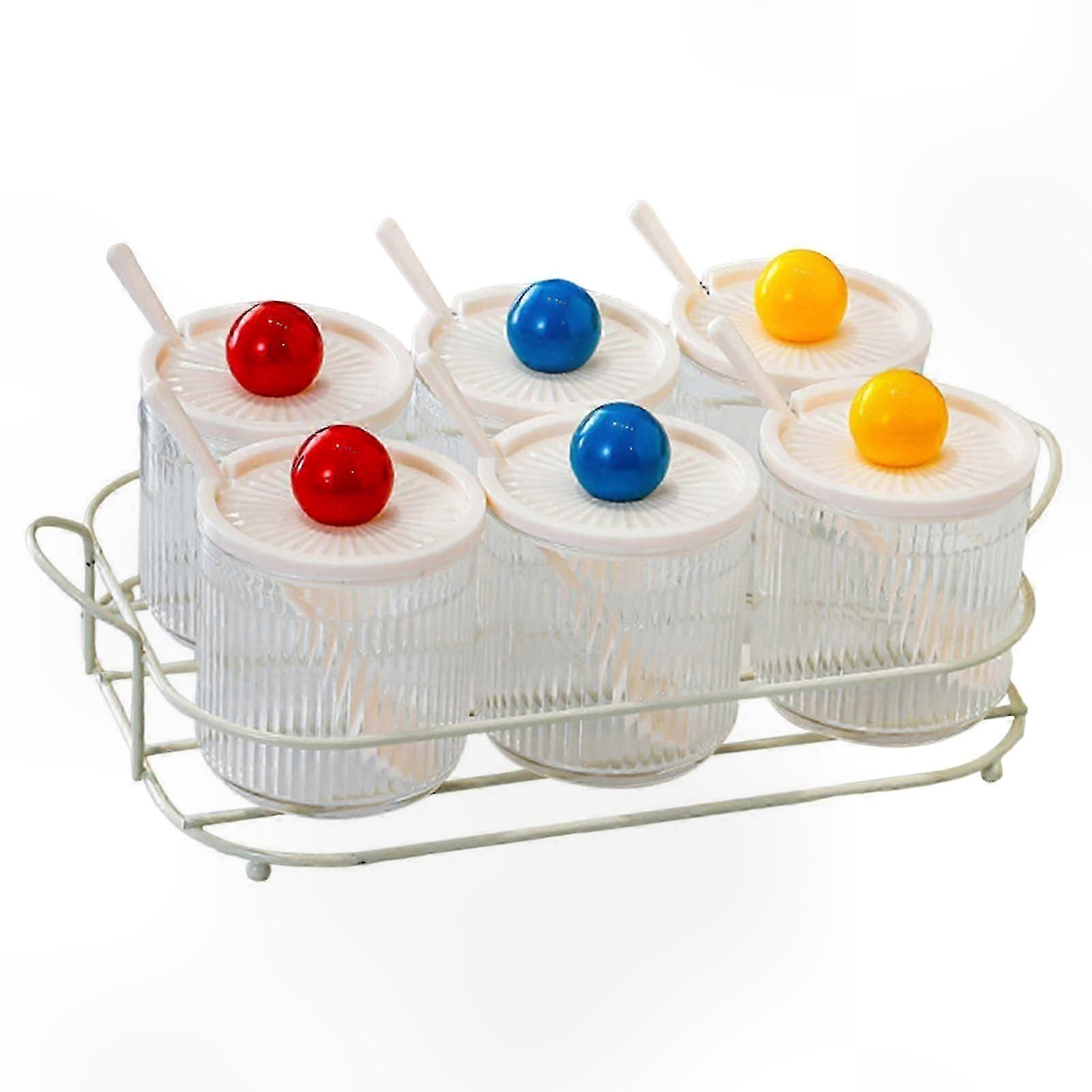 Clear Storage Set for Kitchen Condiments and Utensils, Ideal for Organizing Your Kitchen Essentials