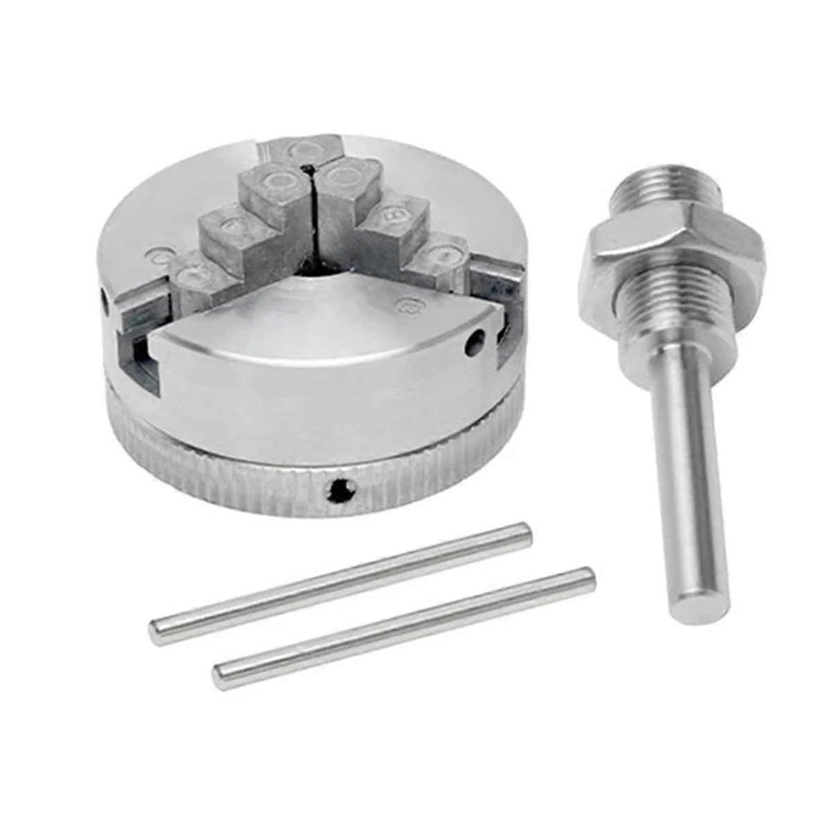 Z011 3 Jaws Lathe Chuck Sets SelfCentering Chuck Zinc Alloy Mini Drill Chuck M12 Connection Shaft(3 Jaws Sets B)