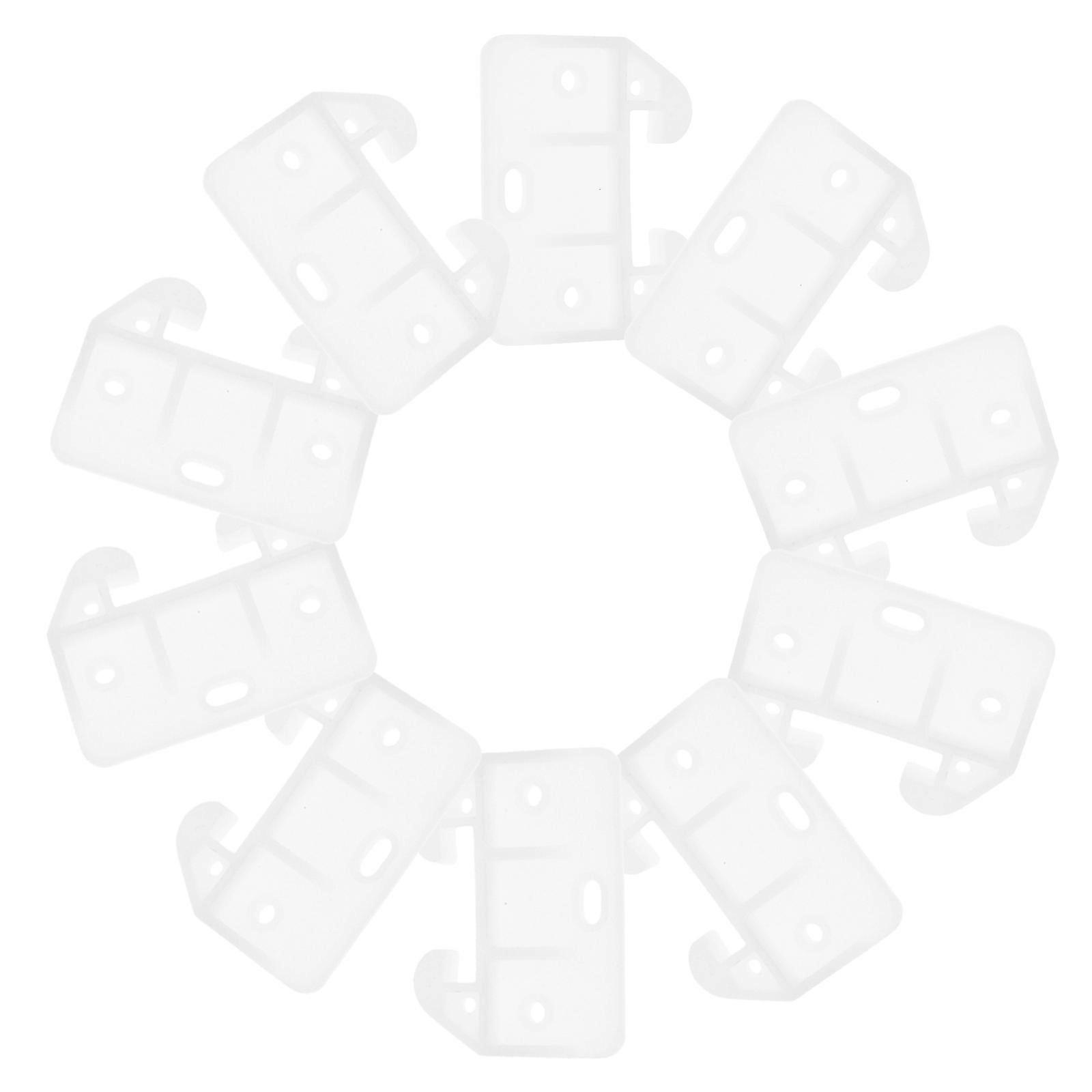 16pcs Plastic Drawer Guides for Rear Center Mount Dresser Brackets and Track Systems for Dressers Hutches