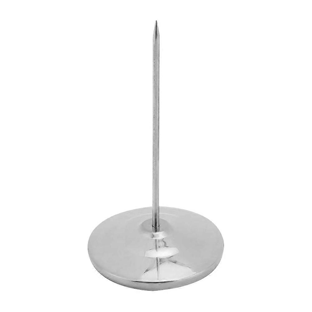 Stainless Steel Silver Memo Holder for Restaurant Bar Cafe with Build and Sturdy Base 1pc