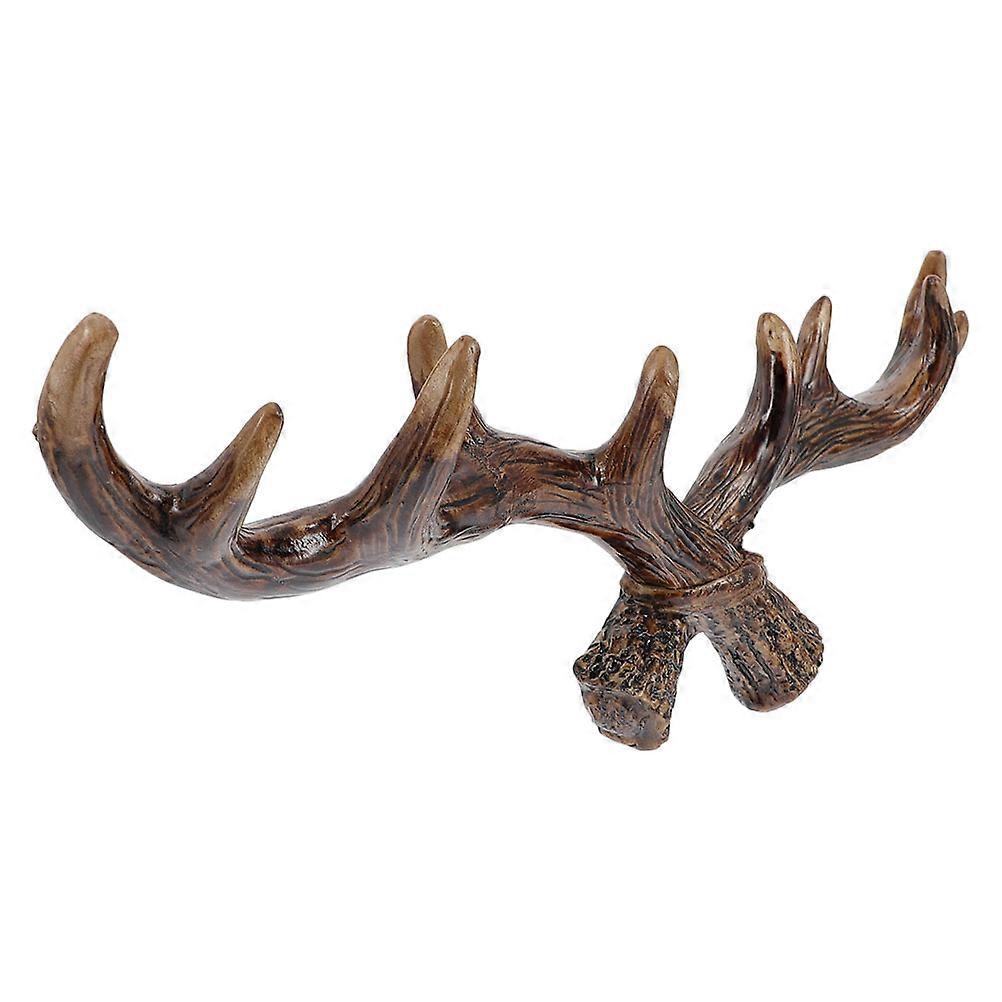 Decorative Wall Hook Antler Shape Home Decor Resin Multi Color Hanging Keys 1Pcs