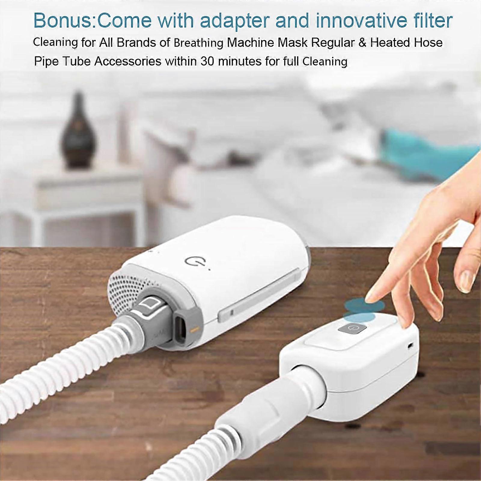 Professional USB Breathing Machine Cleaner, White ABS, 3W Power