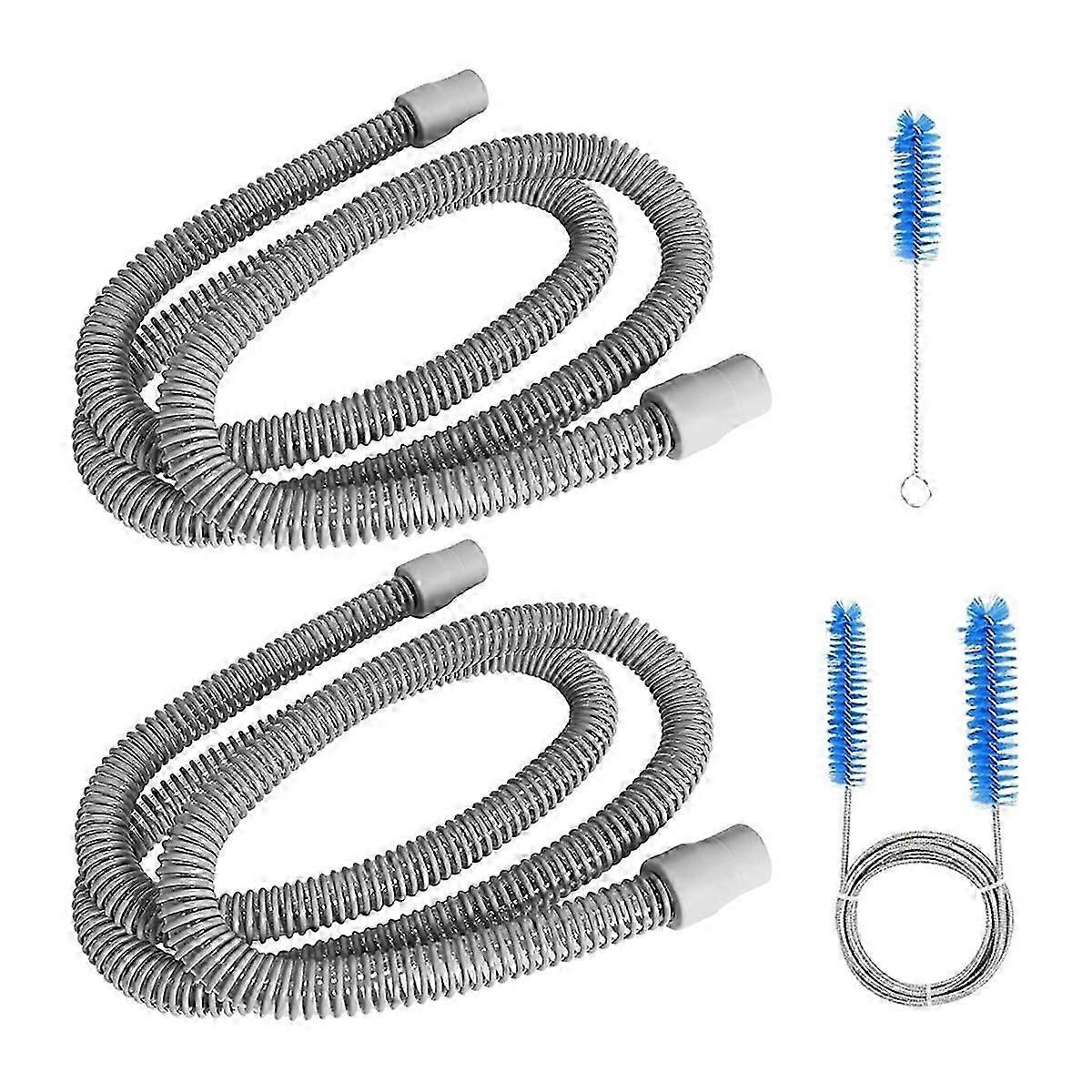 6ft CPAP Hose Replacement Compatible with Respironics & ResMed Machines, 2-Pack