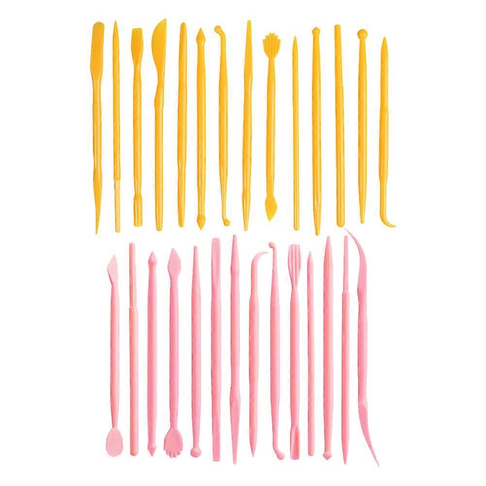 28Pcs Mini Clay Tools For On-the-go Use Professional Artists Assorted Color For Versatile Application