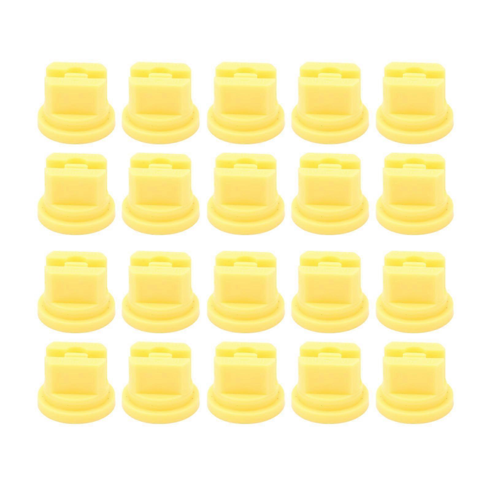 20 Pcs Flat Fan Spray Tip Uniform Spray Distribution 110 Degree Agricultural Sprayer Atomizing Nozzle 0.12mm Bore Diameter