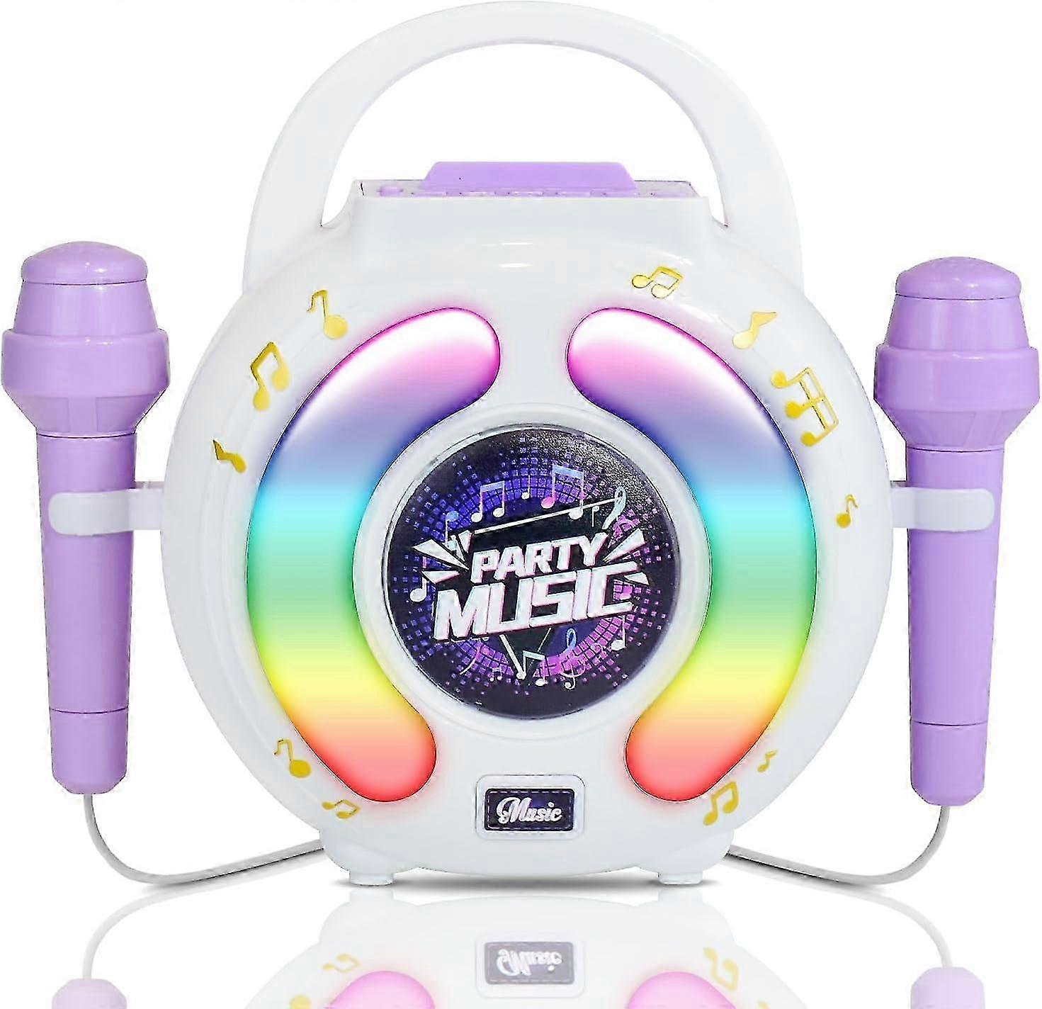 Karaoke Machine for Kids Age 4-12 with 2 Microphones, Play Micropho...