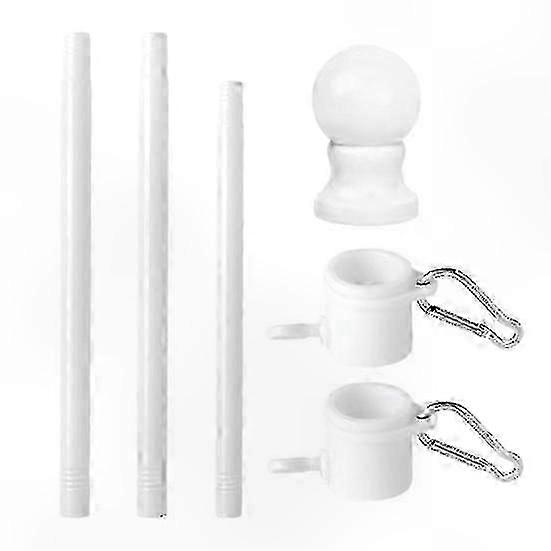 All-Weather Portable Flag Pole with Adjustable Height and Swivel Ring for Tangle-Free Display