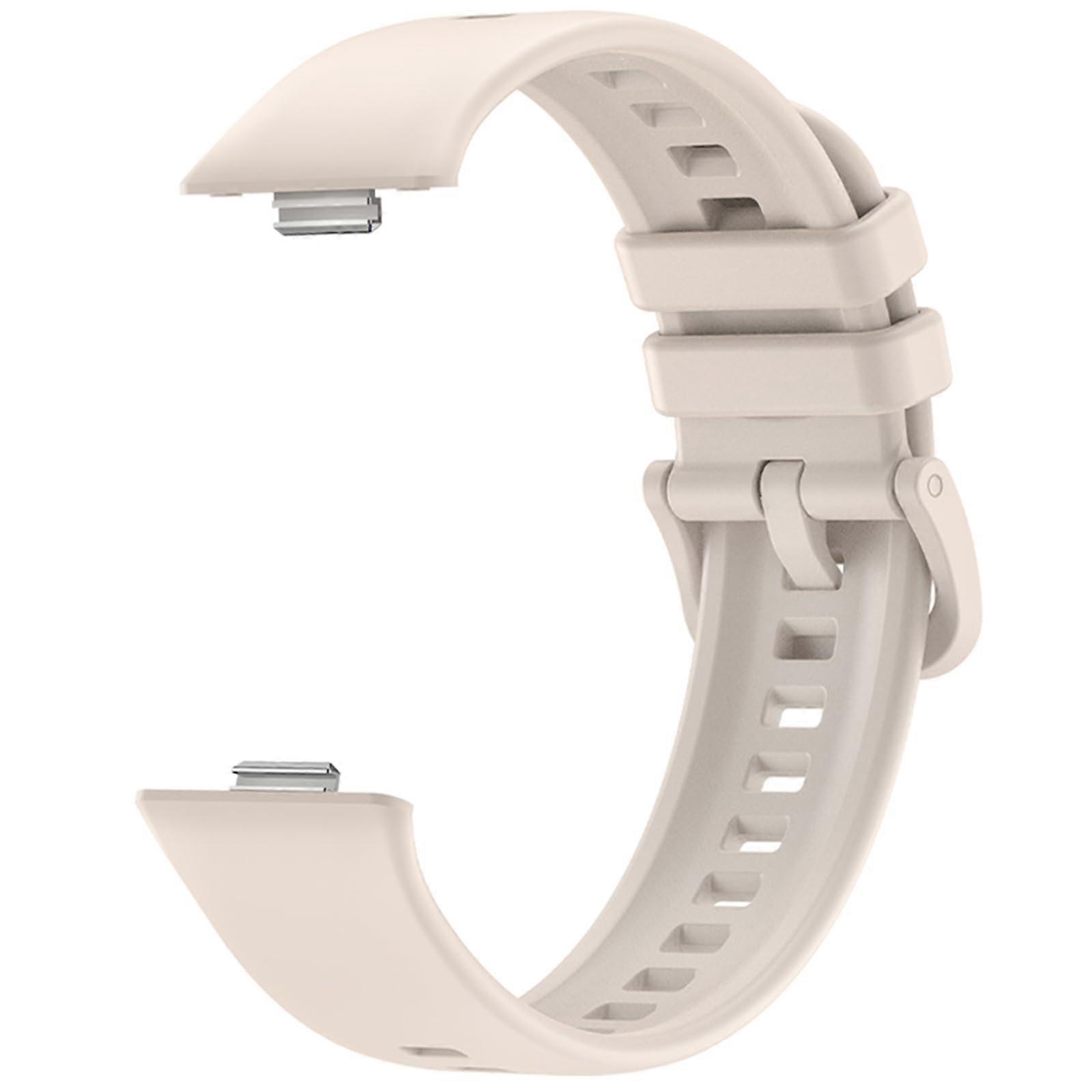 Silicone Watch Band Flexible Breathable Adjustable Replacement Strap For Fit3 Watch Starlight