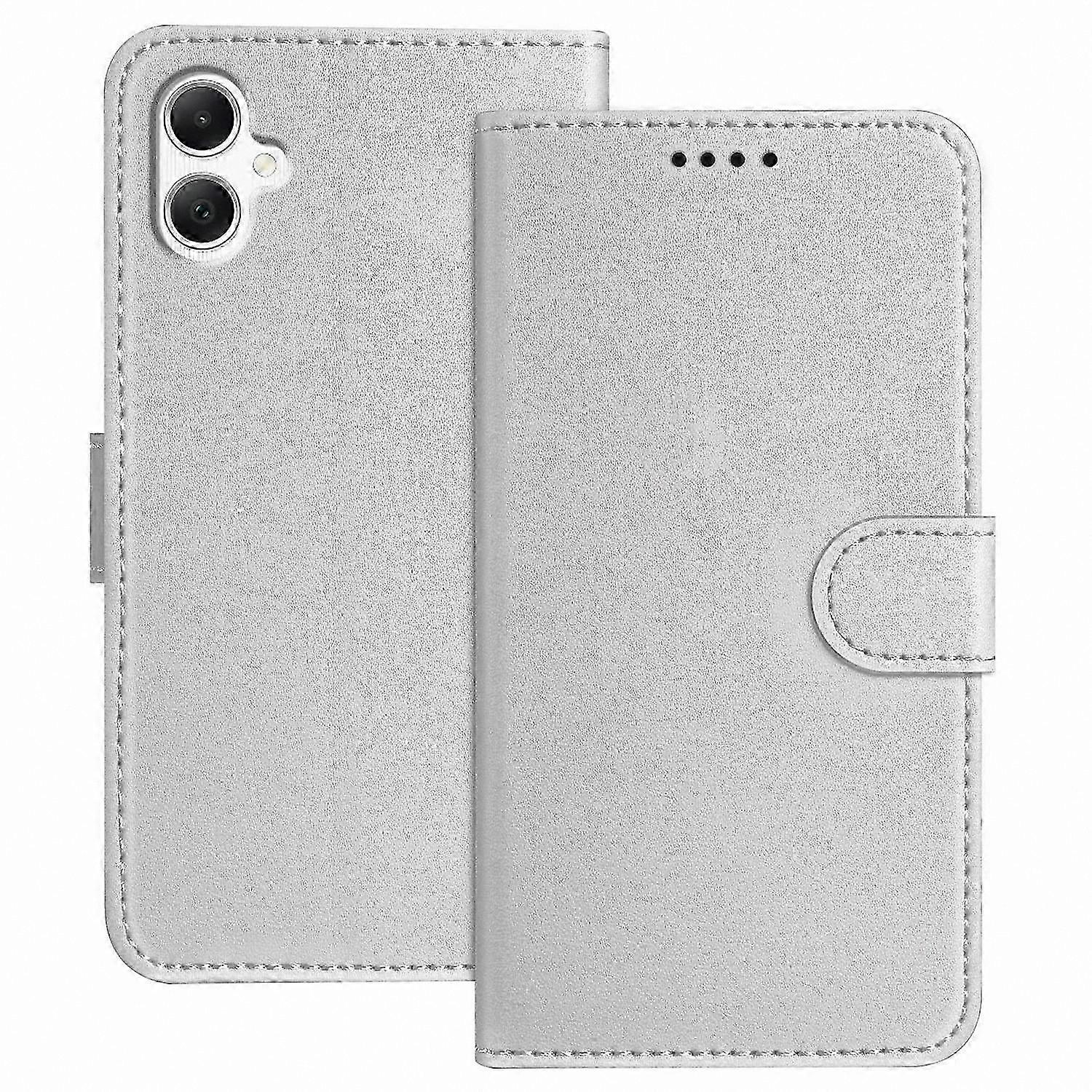 Solid Green Anti-Drop Wallet Case with Stand for Galaxy A06