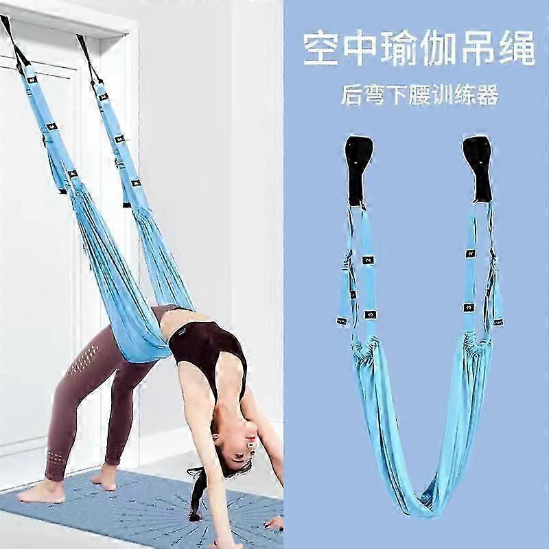 Aerial Yoga Rope Low Back Trainer Open Back Tension Belt Stretch Be...