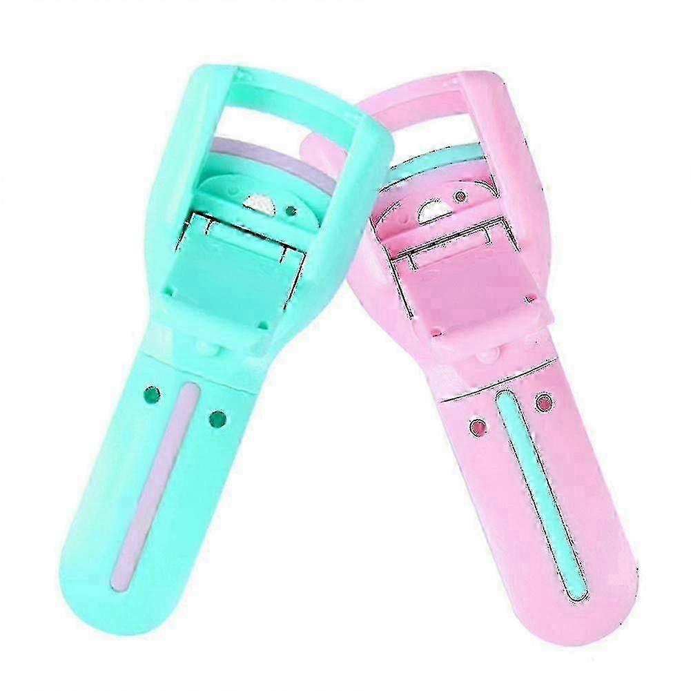 2 Pcs Portable Plastic Eyelash Curler Mini Professional Eyelashes C...