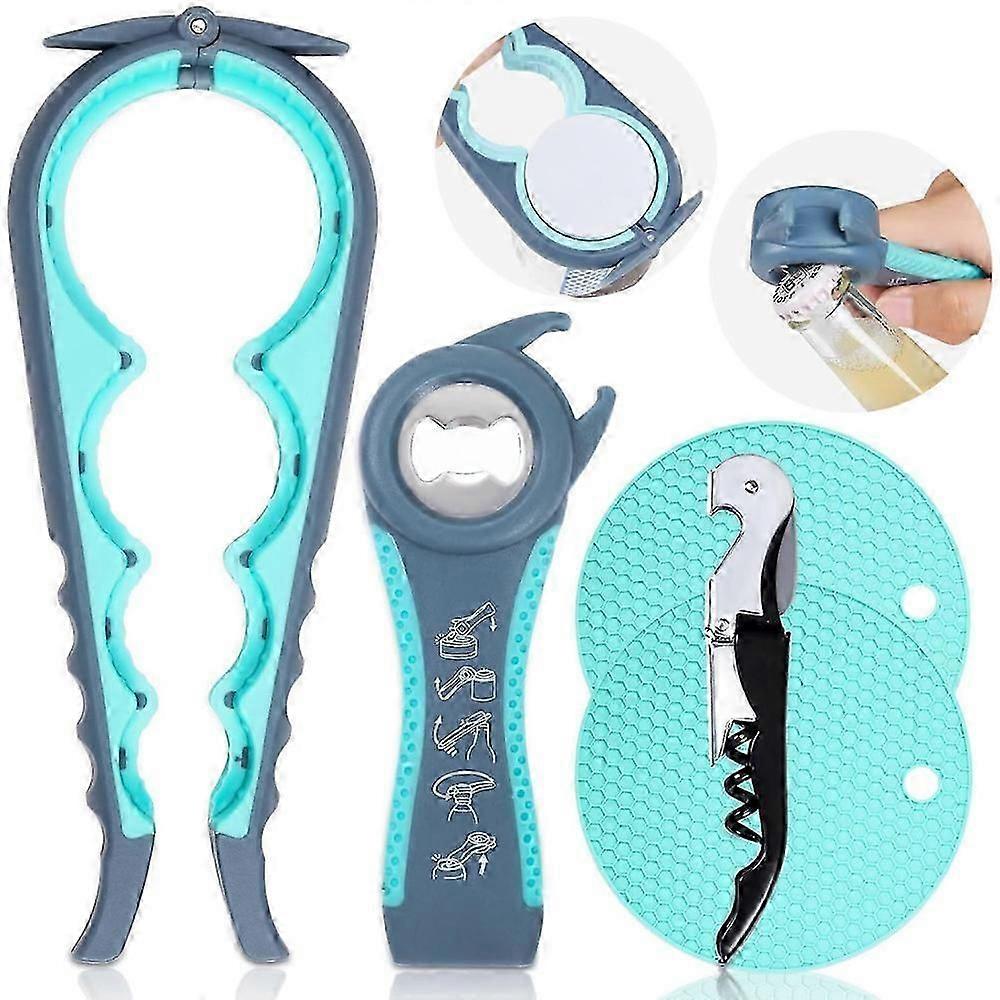 Set of 2 Universal opener for opening lids, Multifunctional