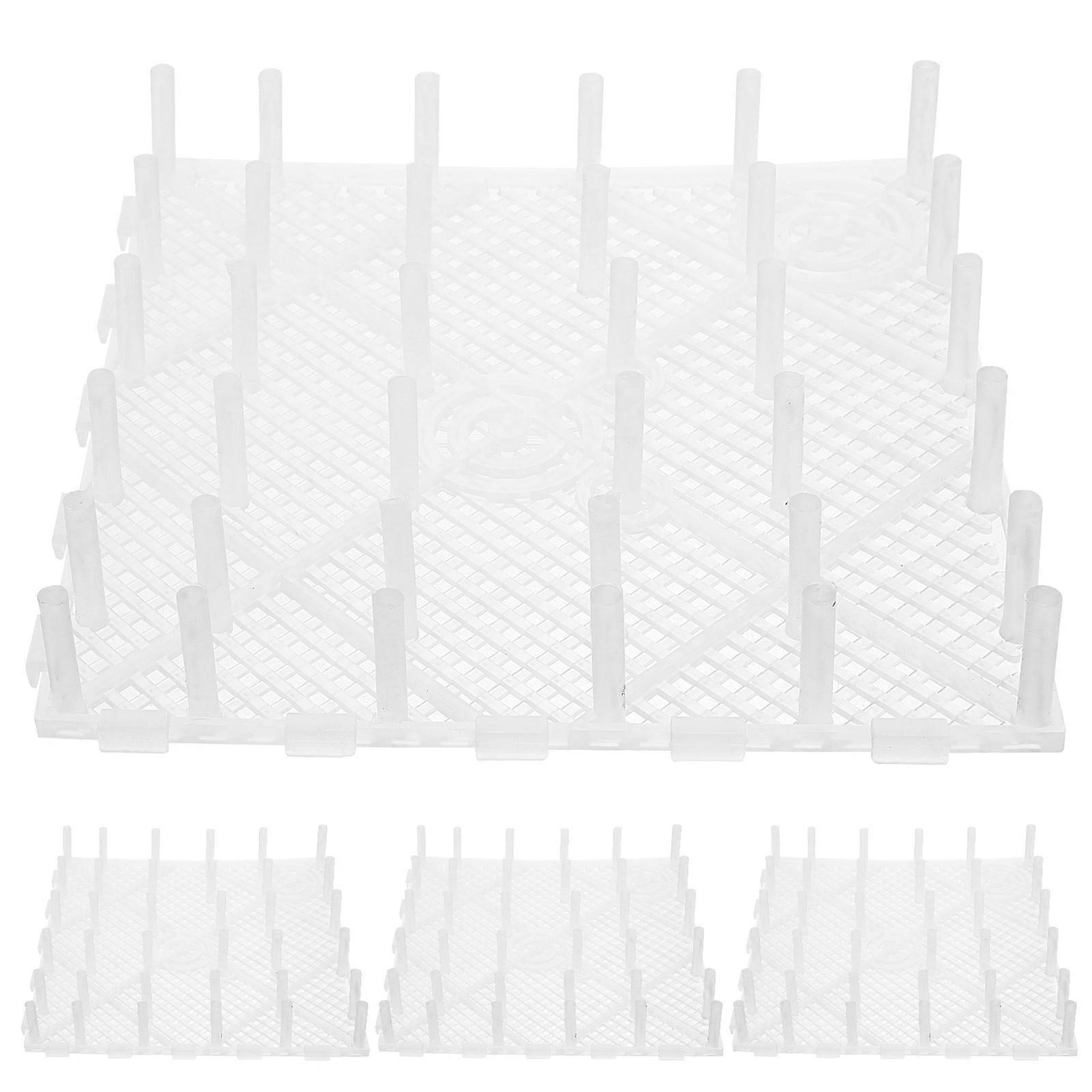4PCS Claw Machine Bottom Stand Transparent Display Shelf for Doll Machines Easy Organization Design