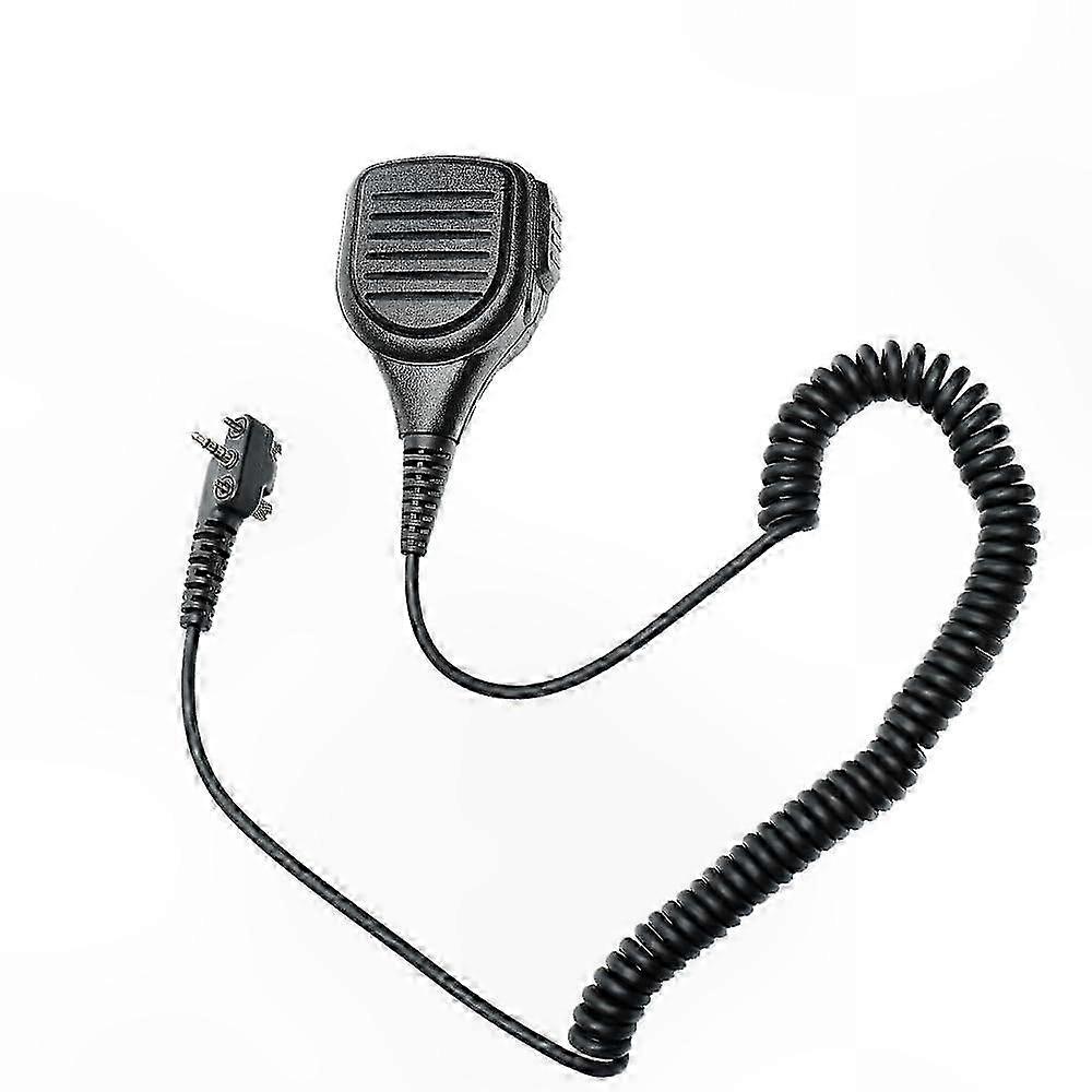 Portable Shoulder Microphone with Durable Cable for Two-Way Radios Communication