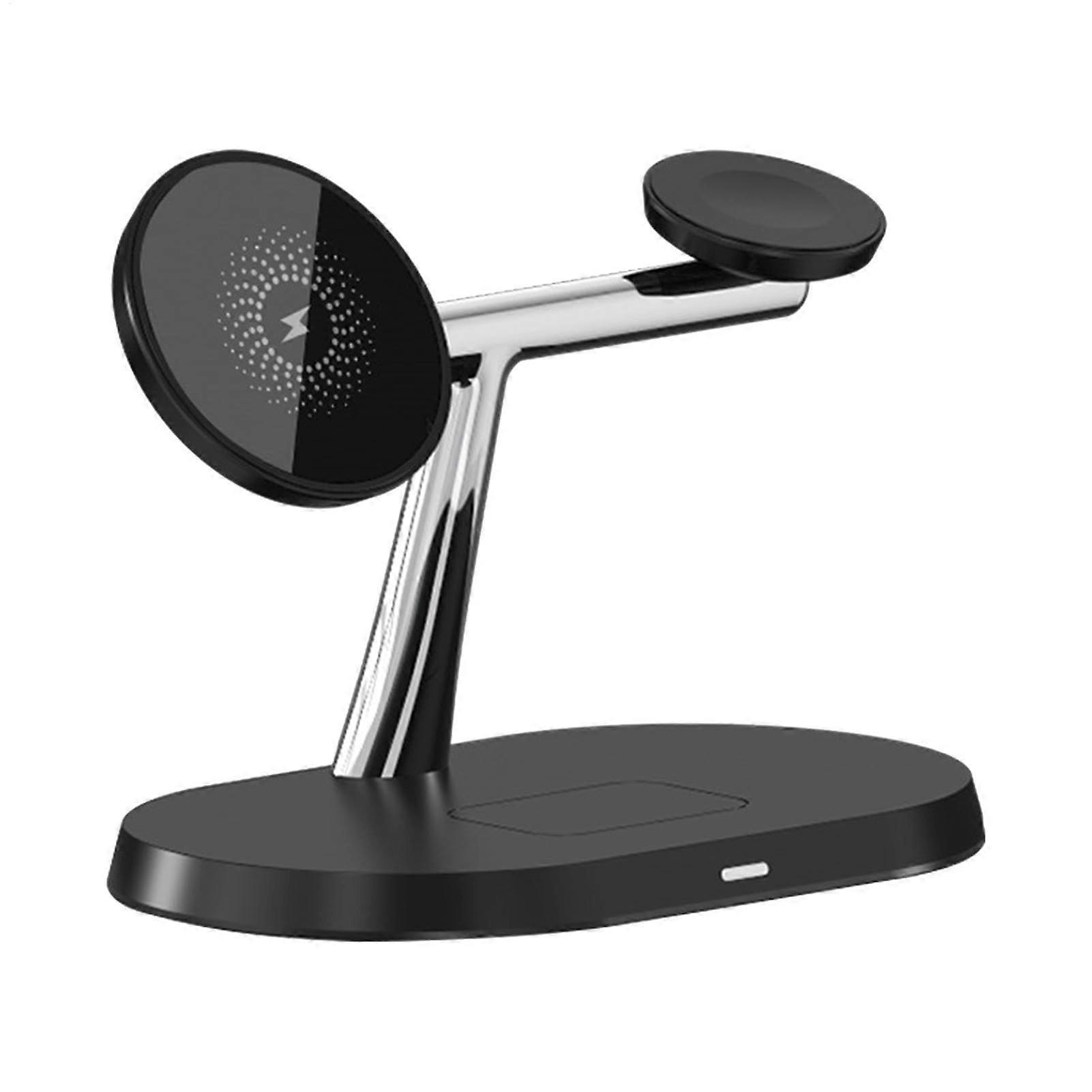 Magnetic Wireless Charger For iPhone And Android, Wireless Phone Holder, Fast Qi Charging Pad, Compact Charging Station With Magnetic Stand