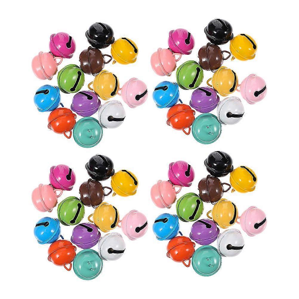40Pcs Decorative Cat Bells Multi-function Puppy Bells Delicate Craft Bells Pet Accessory (Mixed Color)
