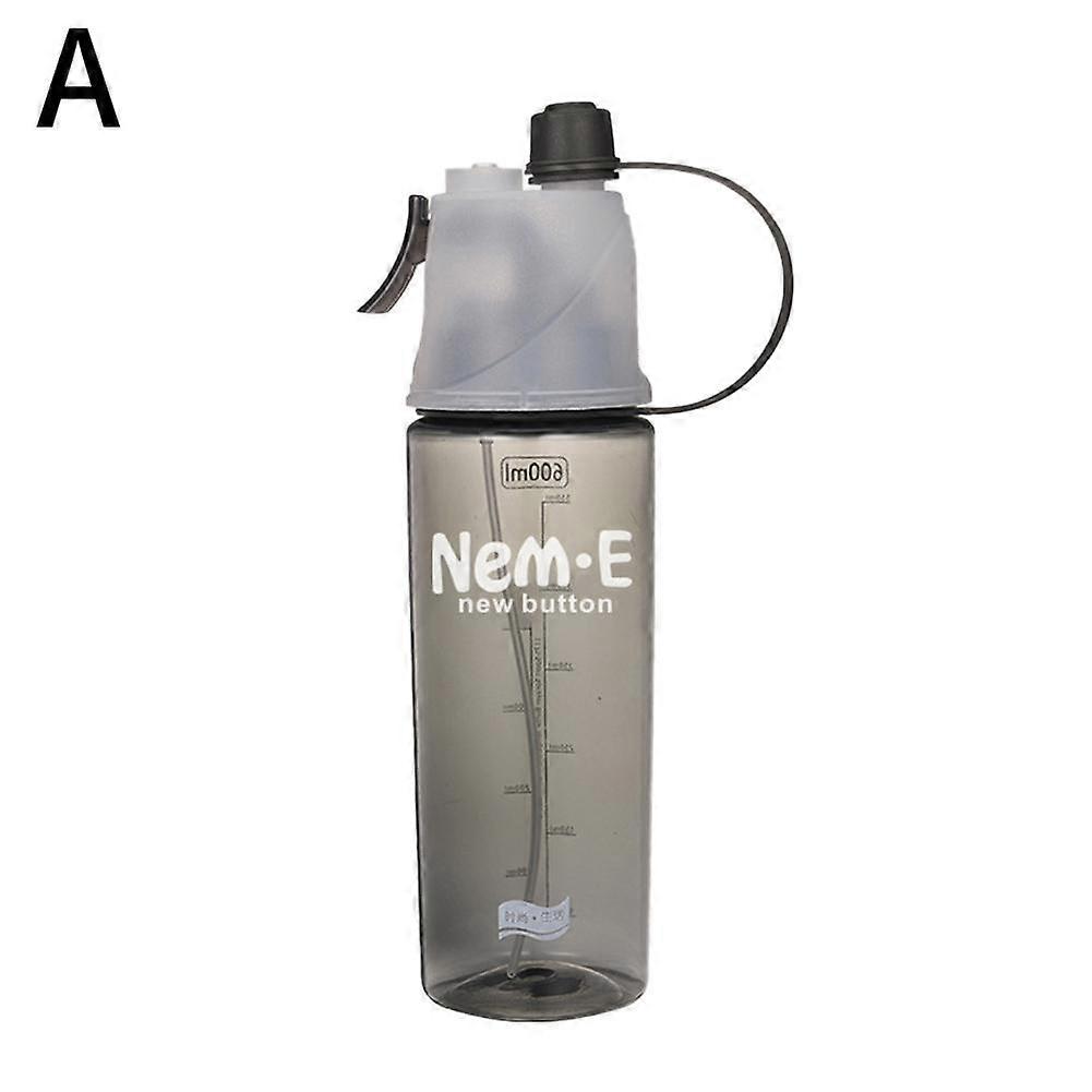 Cujmh 600ml Sports Spray Water Bottle, Portable Mist Sprayer with Handle, 4 Colors