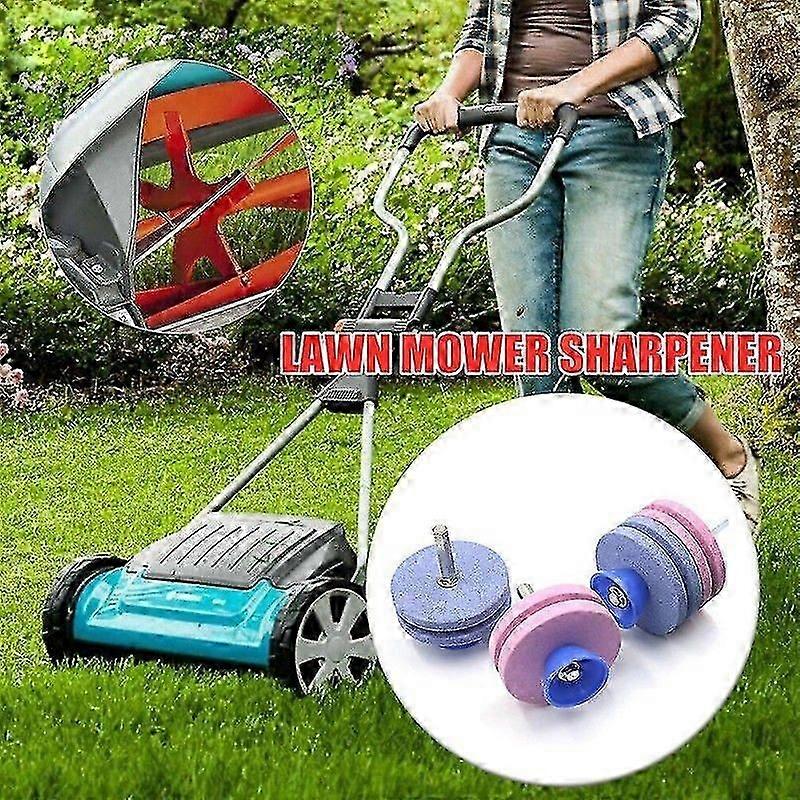 Lawnmower Dull Blade Sharpener,Double Layer Lawn Mower Blade Sharpener Tool