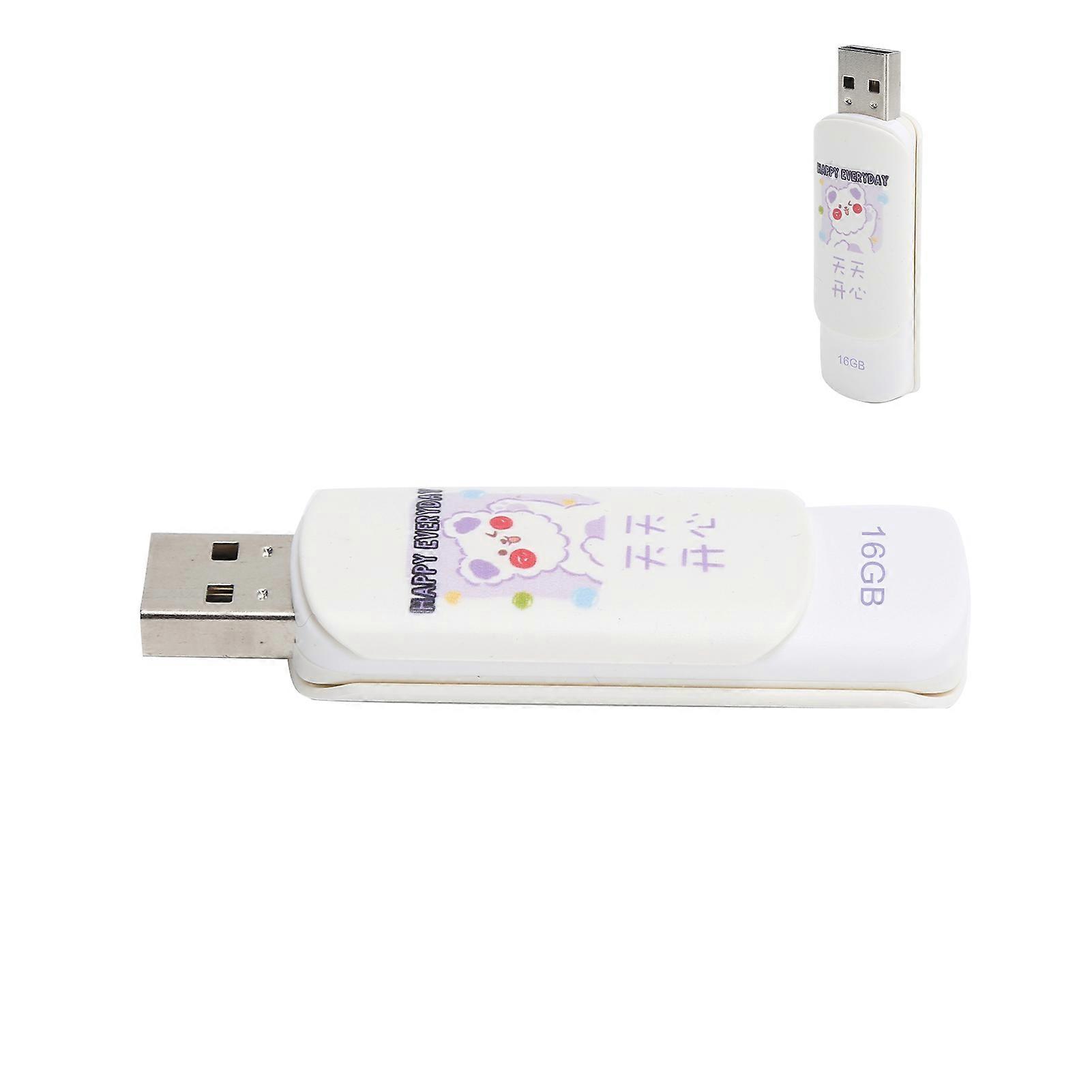 16GB USB2.0 U Disk Slide Cover Pen Drive Fast Data Storage