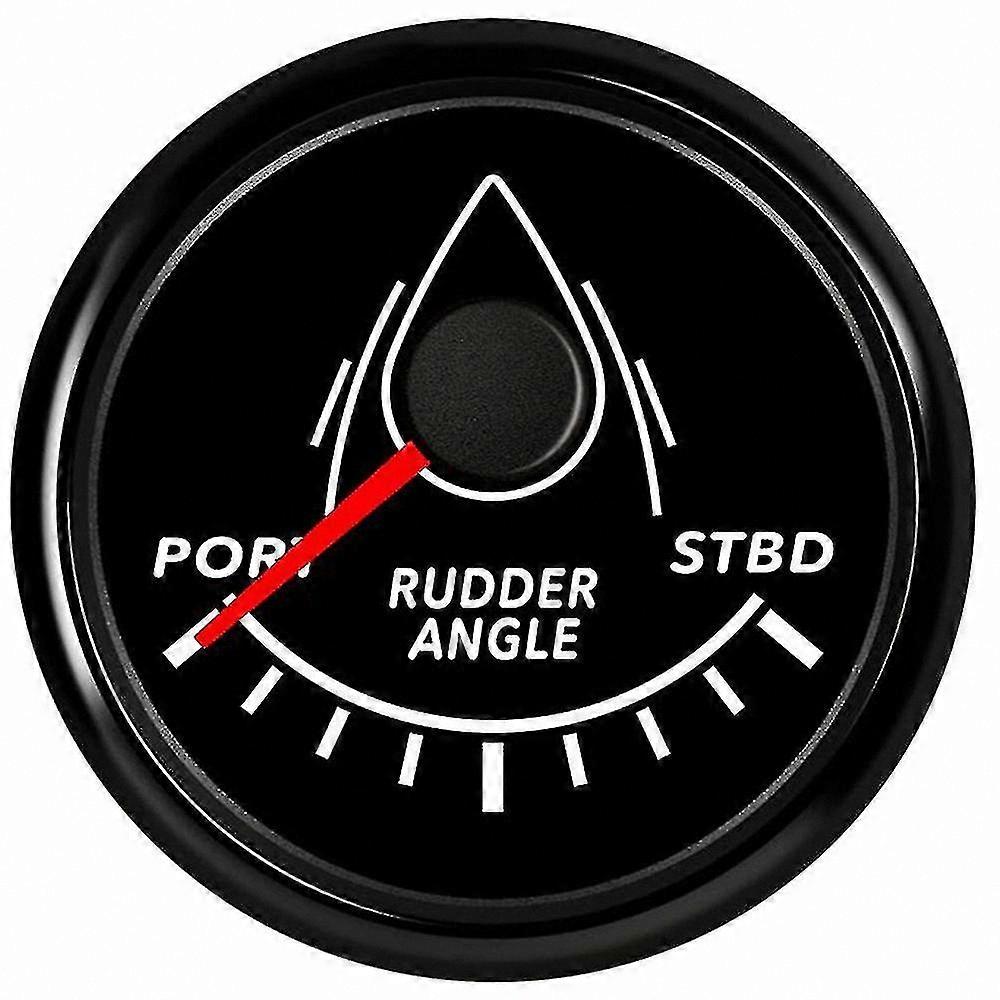 Marine Rudder Position Display with Waterproof Design and Red Backlight for Boats Yachts 12V/24V-Compatible Sensor 0-190 Ohm