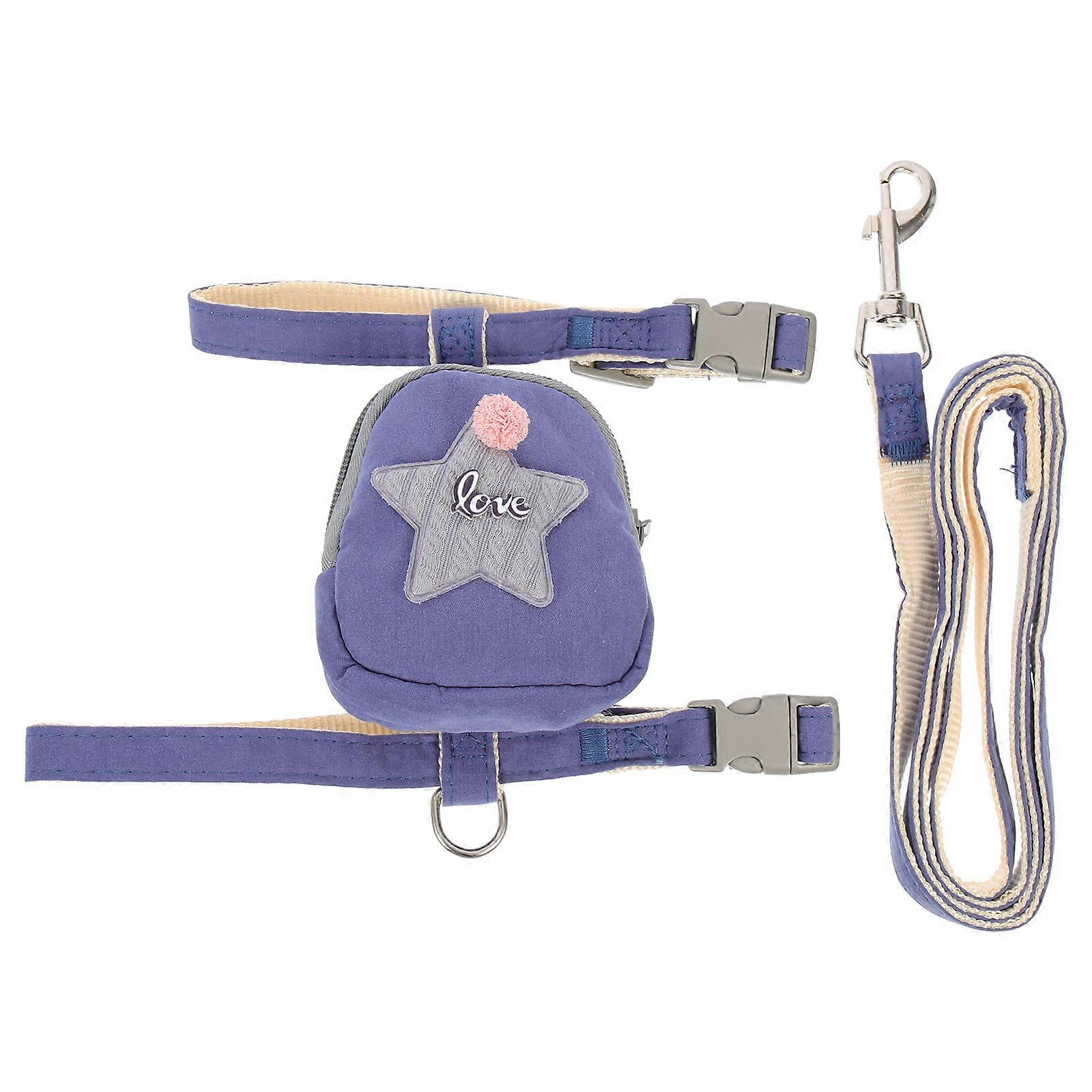 Adjustable Kitten Walking Rope Cat Harness for Outdoor Use 5Pcs Set