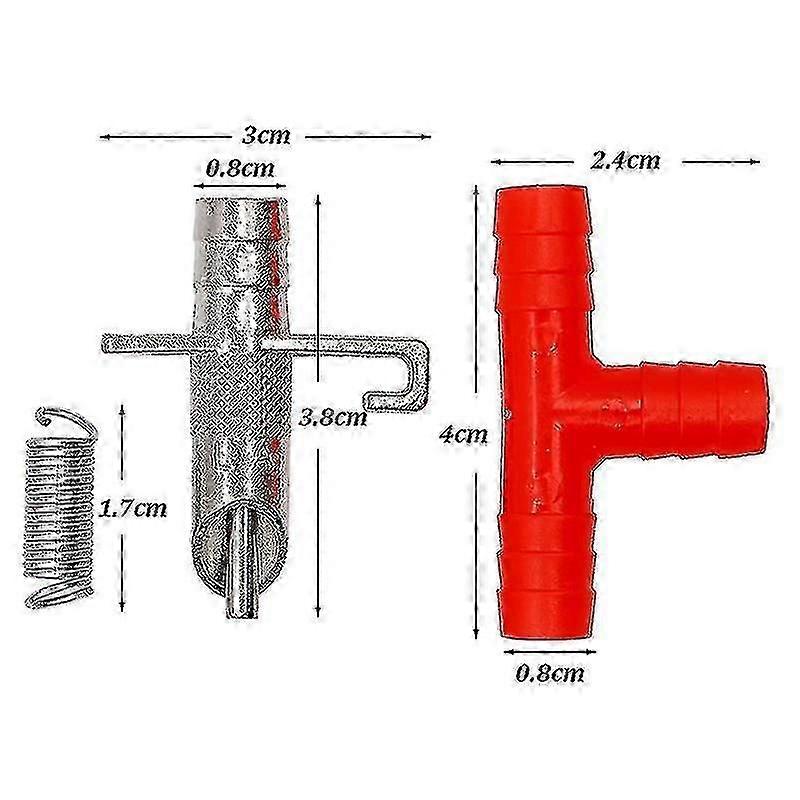 20pcs Automatic Rabbit Water Nipple Drinking Feeding For Rodents Waterer Rabbit Nipple Drinking Tools Drinkers For Rabbits Hy-2025