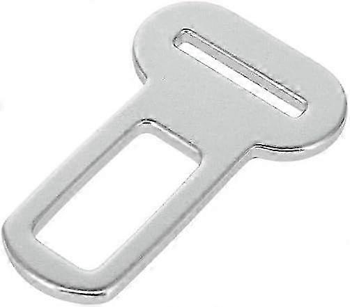 ペット用カーシートベルトバックルシルバーセミマットアルミニウム安全クリップ犬用