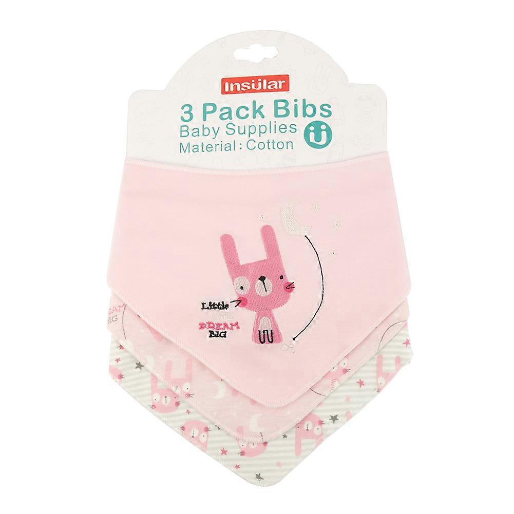 Bavoir confortable en coton pour nouveau-né, idéal pour les petites filles et les garçons, idéal pour les fêtes d'anniversaire (lapin)