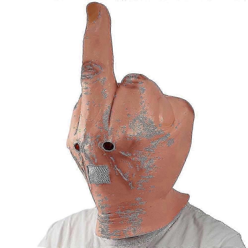 Bebetter Mépriser Le Doigt De Milieu Pleine Tête Masque Méchant Carnaval Halloween Party Cosplay Prop