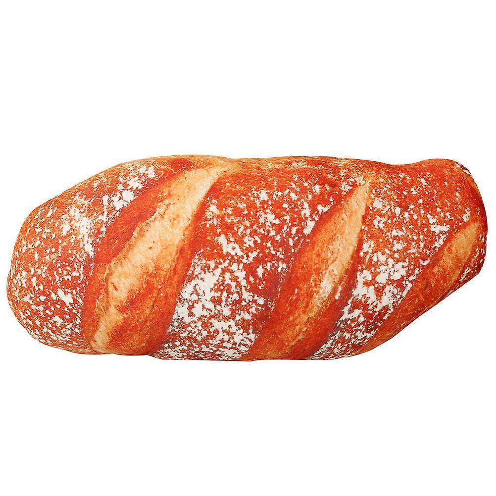 Bread Toy Lumbar Pillow Home Use Orange Cotton Stuffed Cushion Back Support 1Set