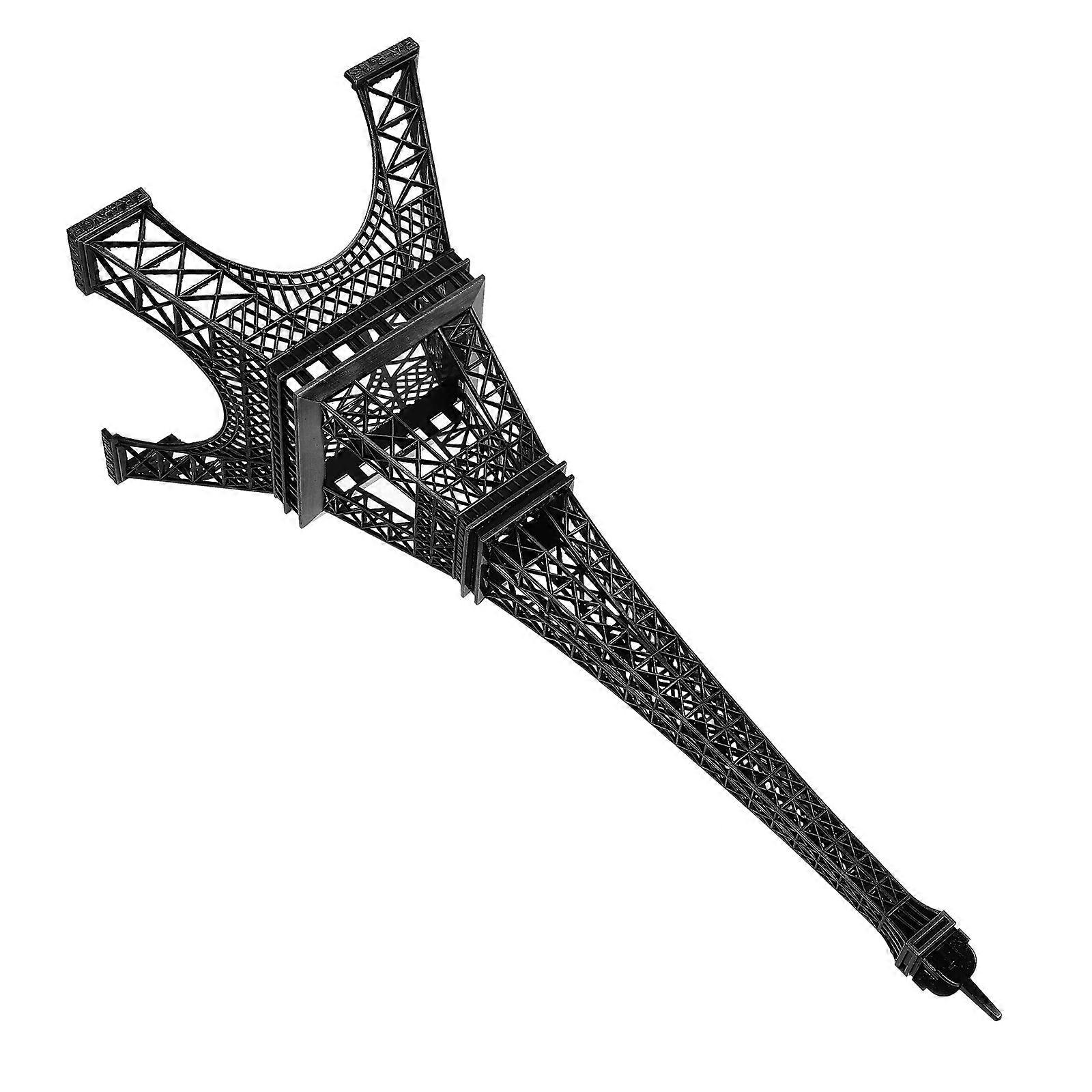 Parisian Eiffel Tower Model Statue for Office Decor 3Pcs Alloy Figurines