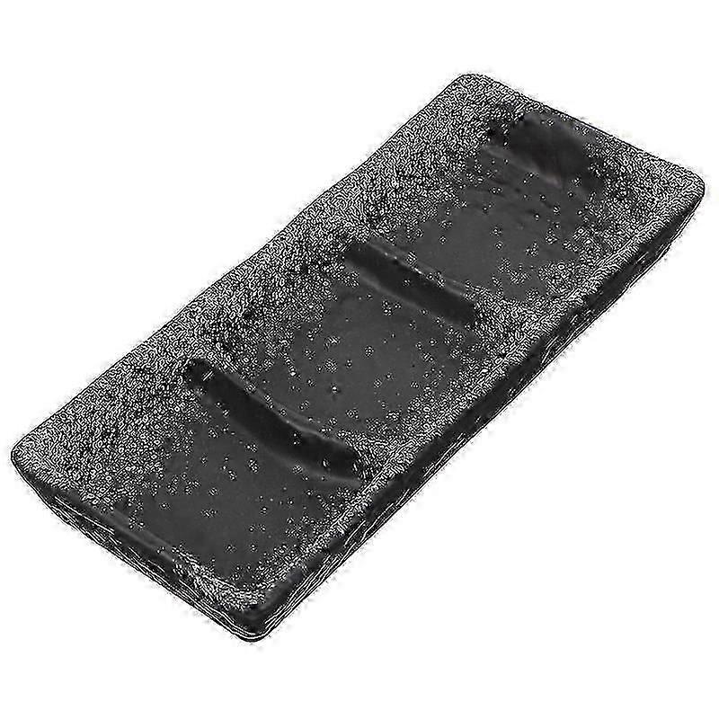 1pc Ceramic Three Grid Sauce Sushi Dish Seasoning Plate
